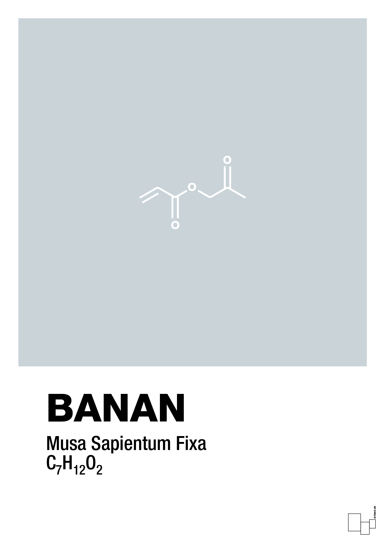 banan - Plakat med Videnskab i Light Drizzle