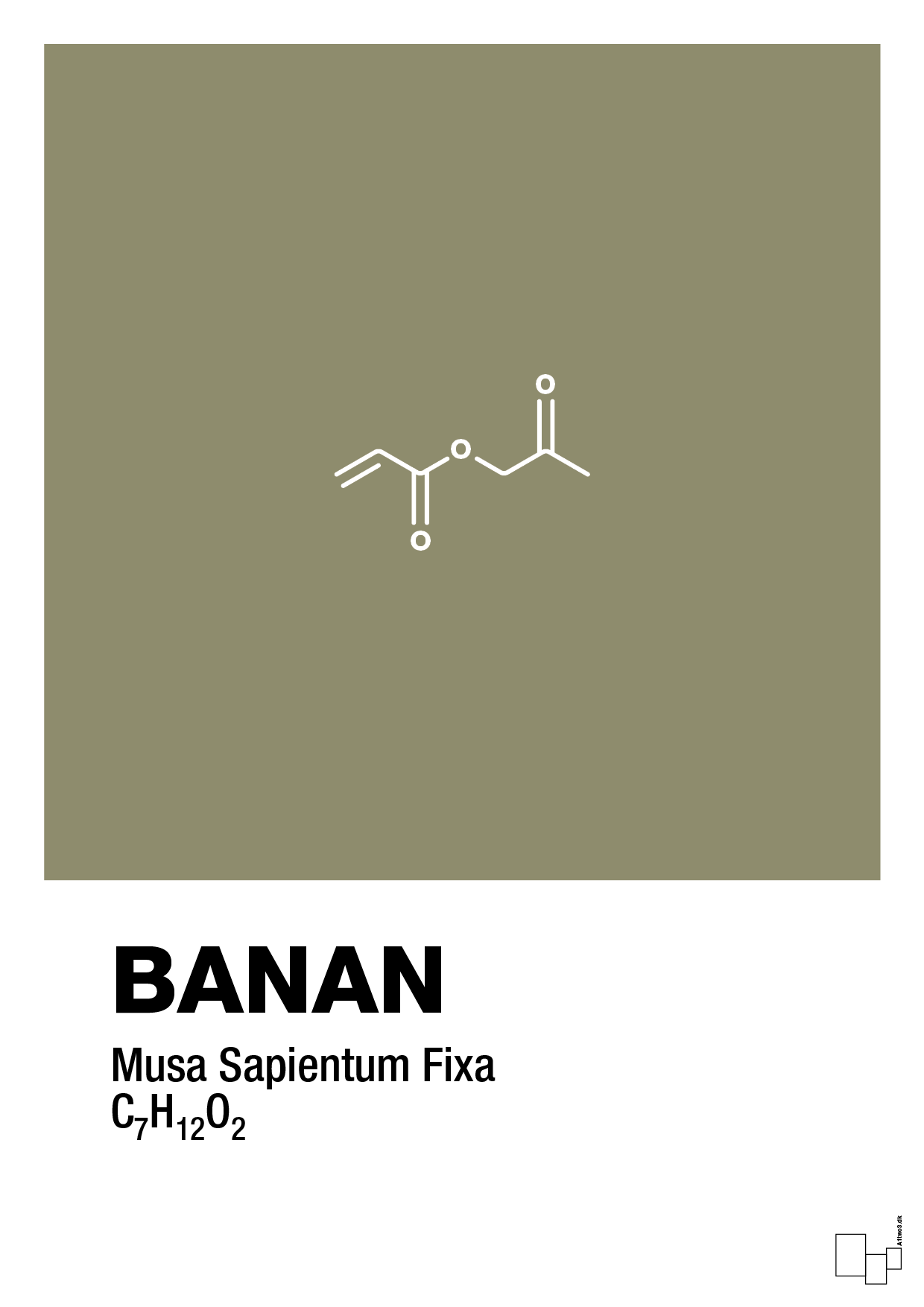 banan - Plakat med Videnskab i Misty Forrest