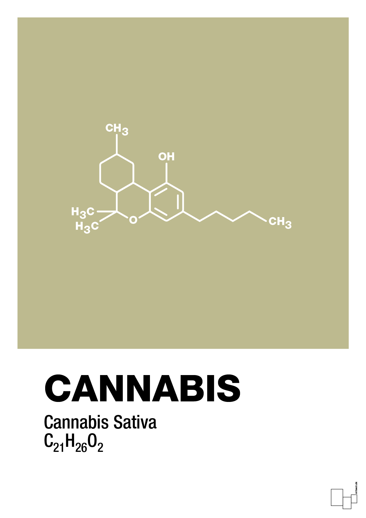 cannabis - Plakat med Videnskab i Back to Nature