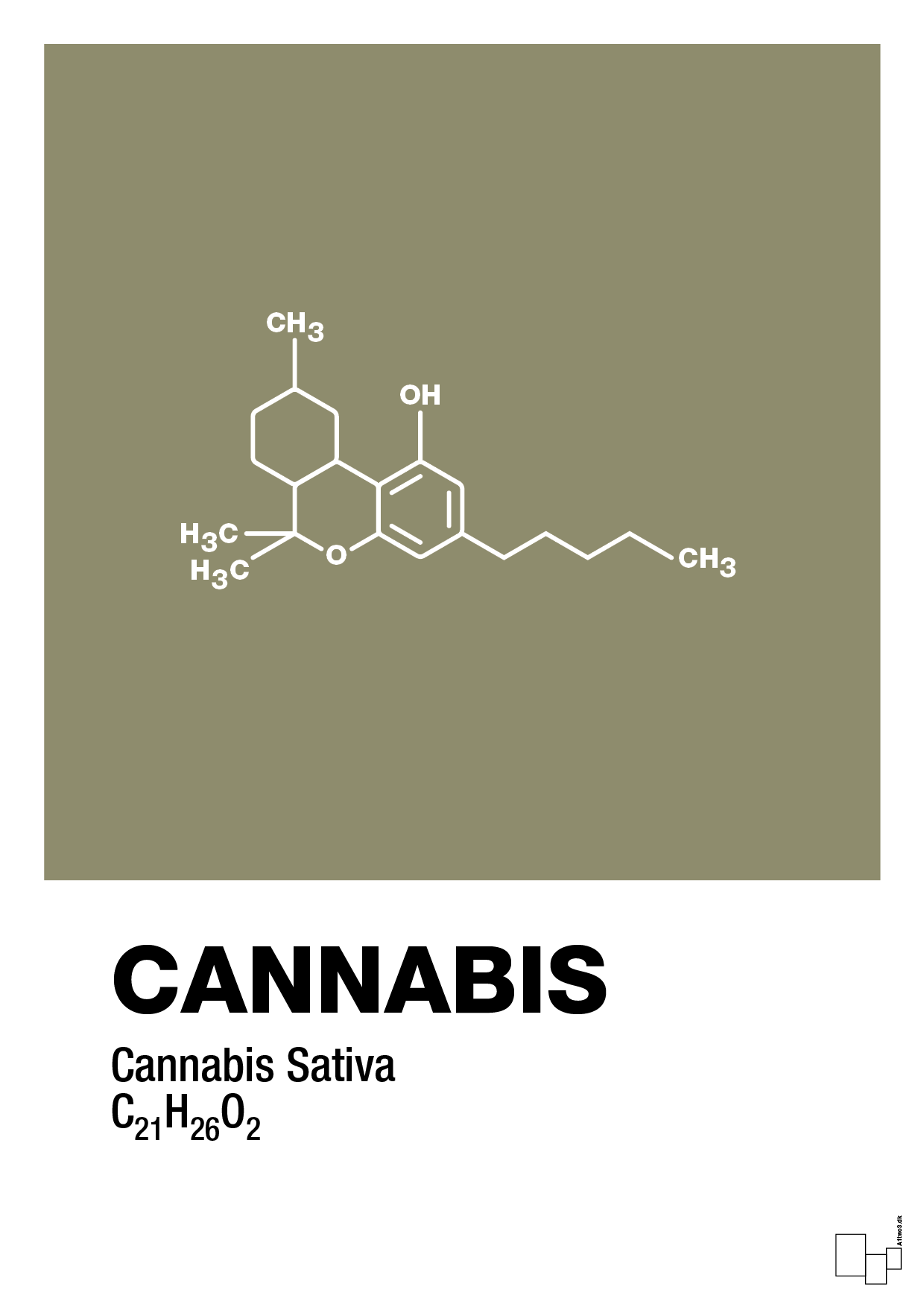 cannabis - Plakat med Videnskab i Misty Forrest