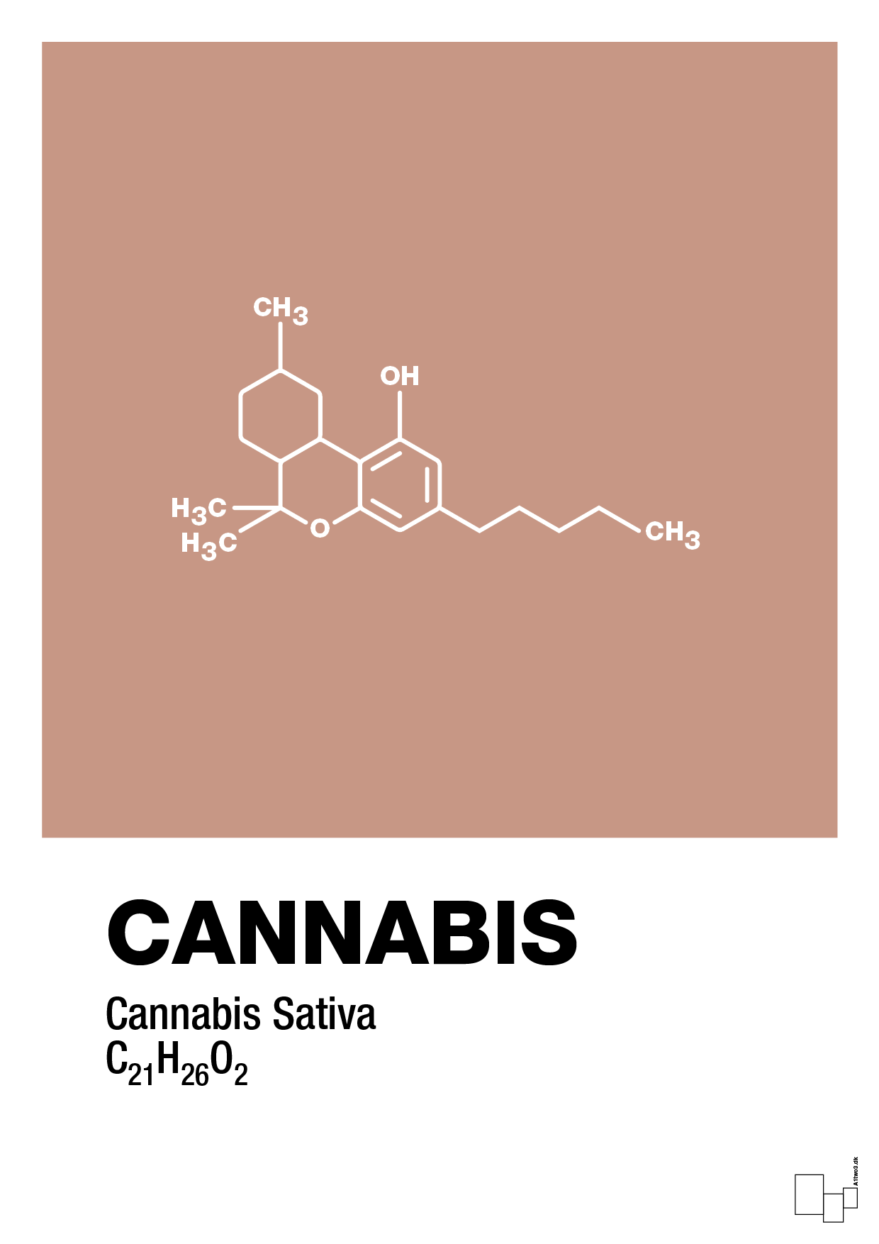 cannabis - Plakat med Videnskab i Powder
