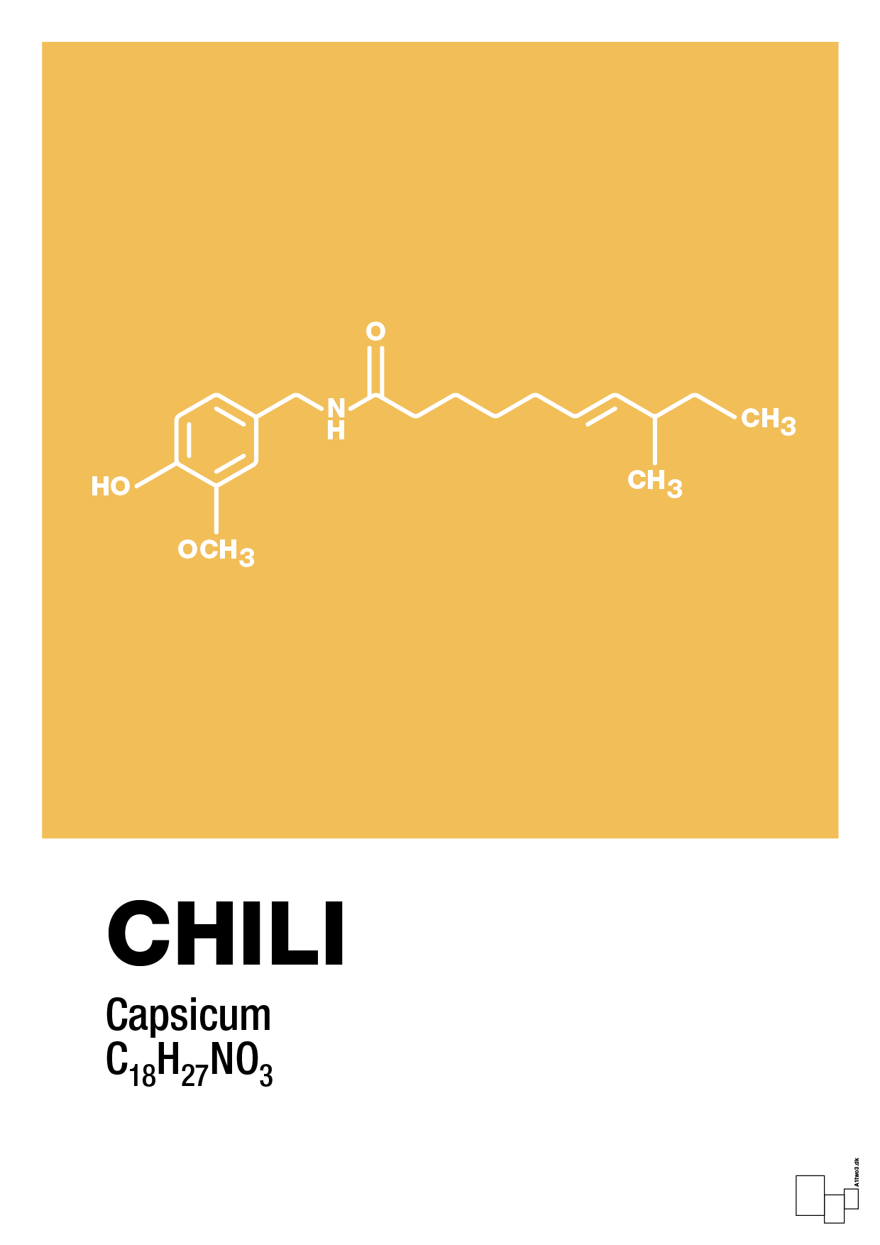 chili - Plakat med Videnskab i Honeycomb