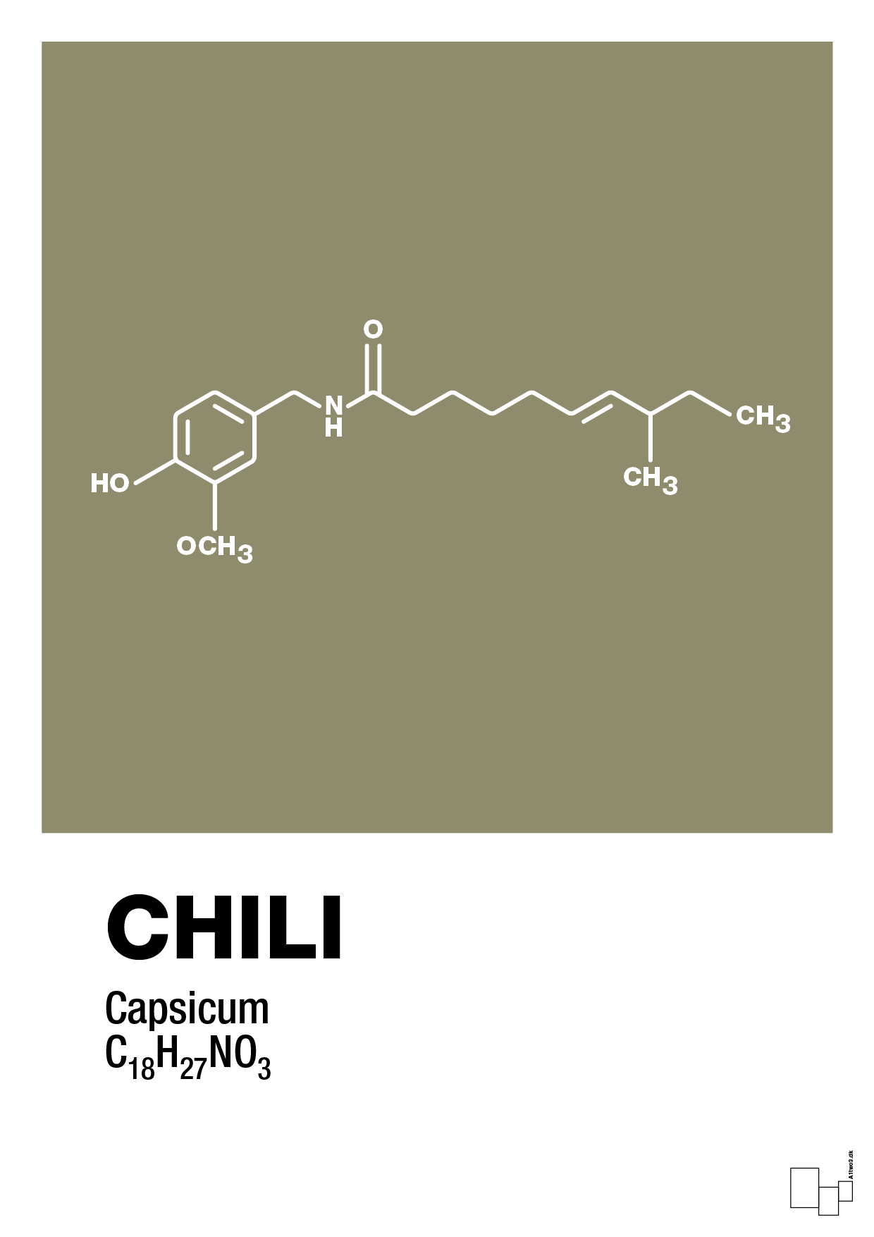 chili - Plakat med Videnskab i Misty Forrest