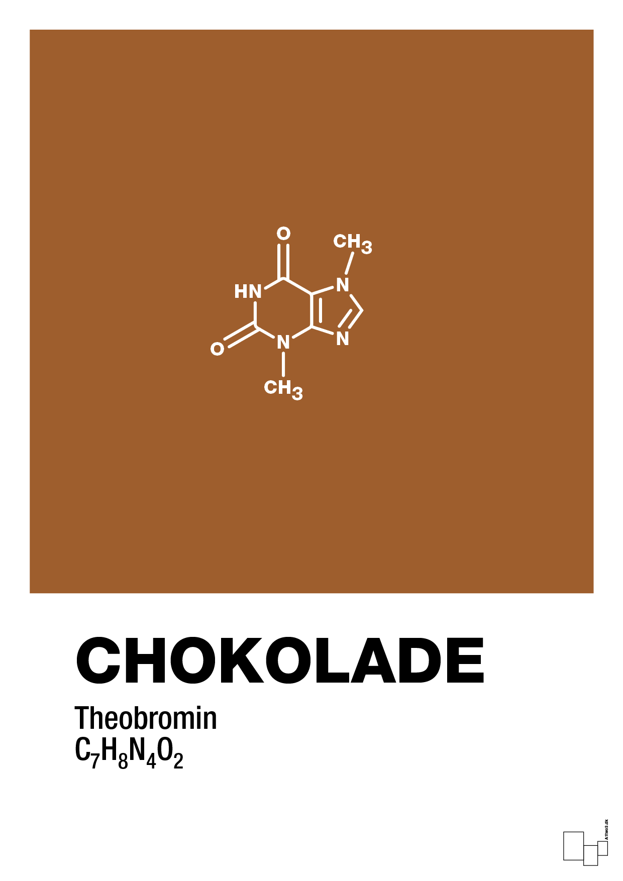 chokolade - Plakat med Videnskab i Cognac