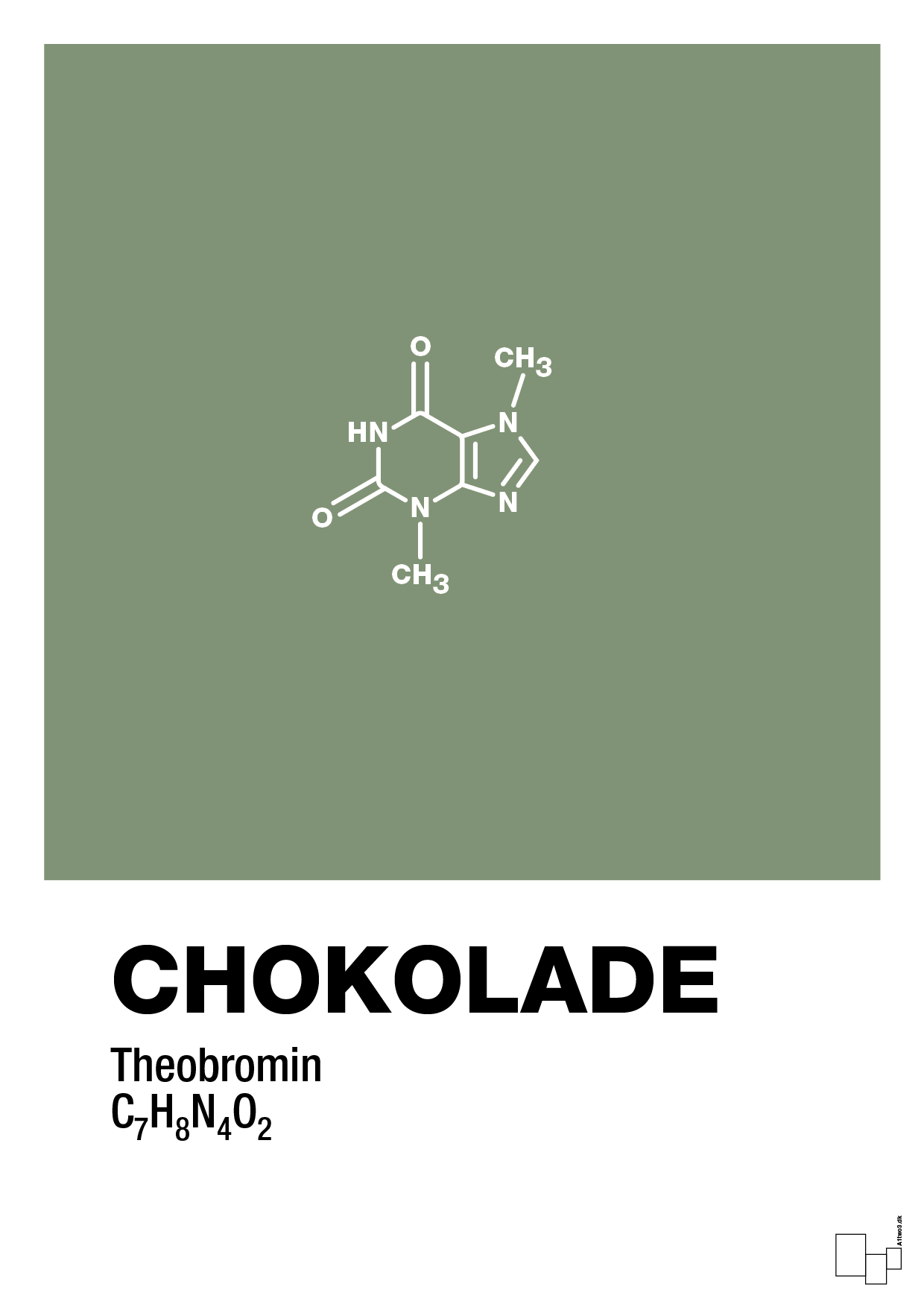 chokolade - Plakat med Videnskab i Jade