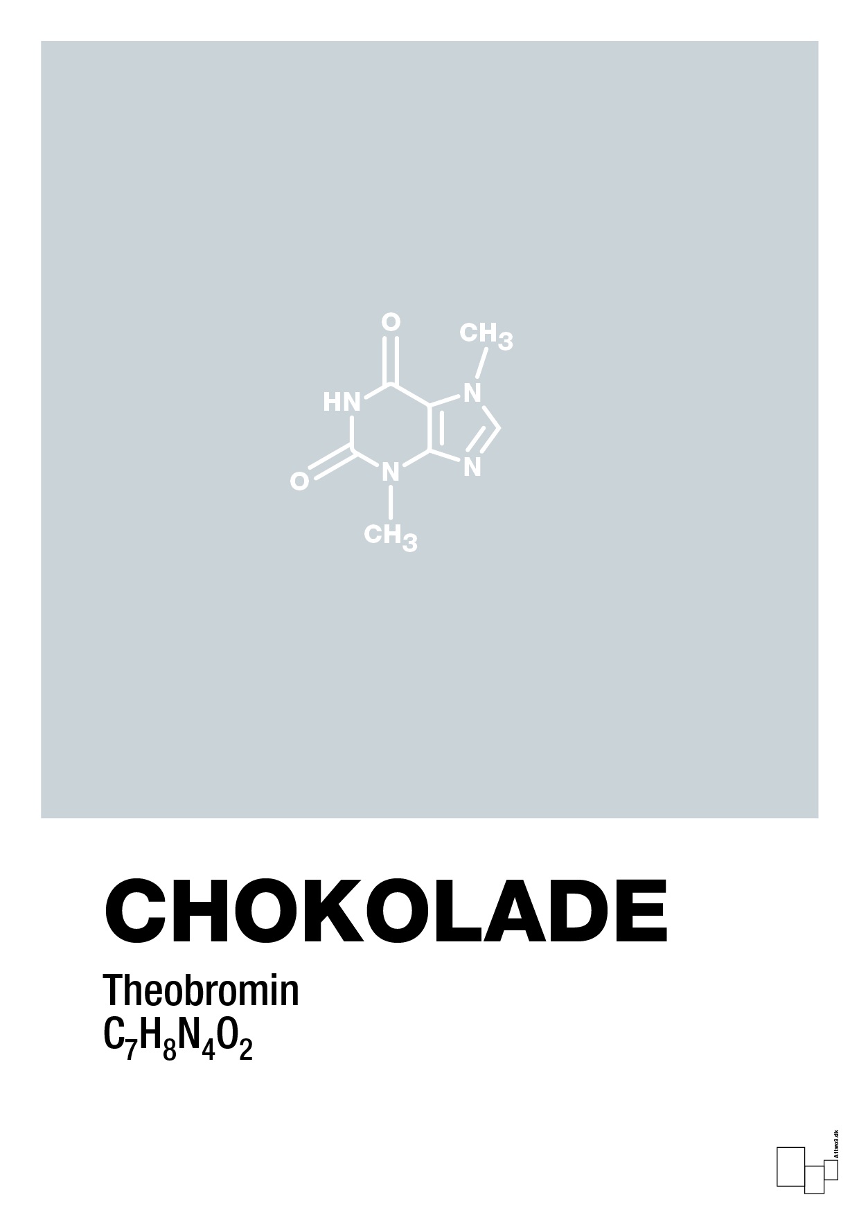 chokolade - Plakat med Videnskab i Light Drizzle
