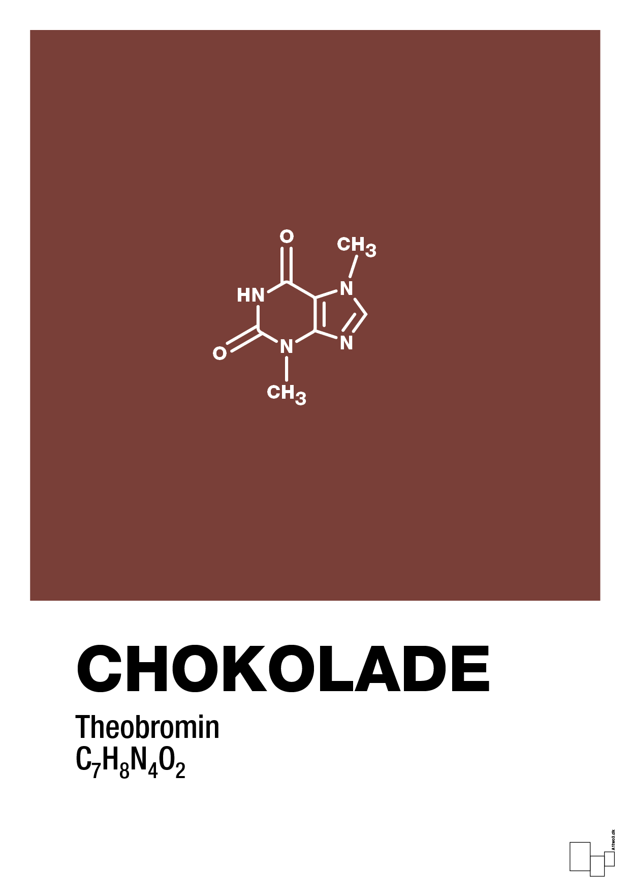 chokolade - Plakat med Videnskab i Red Pepper