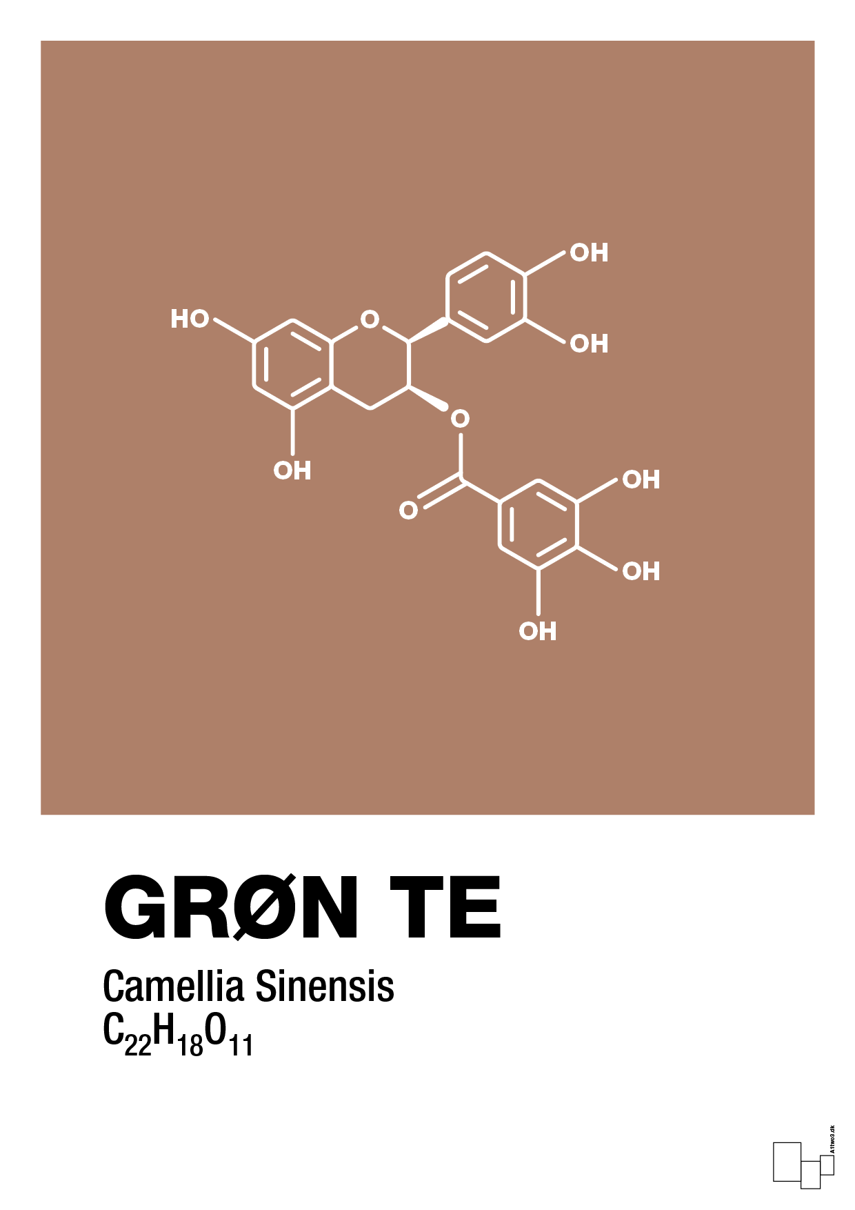 grøn te - Plakat med Videnskab i Cider Spice