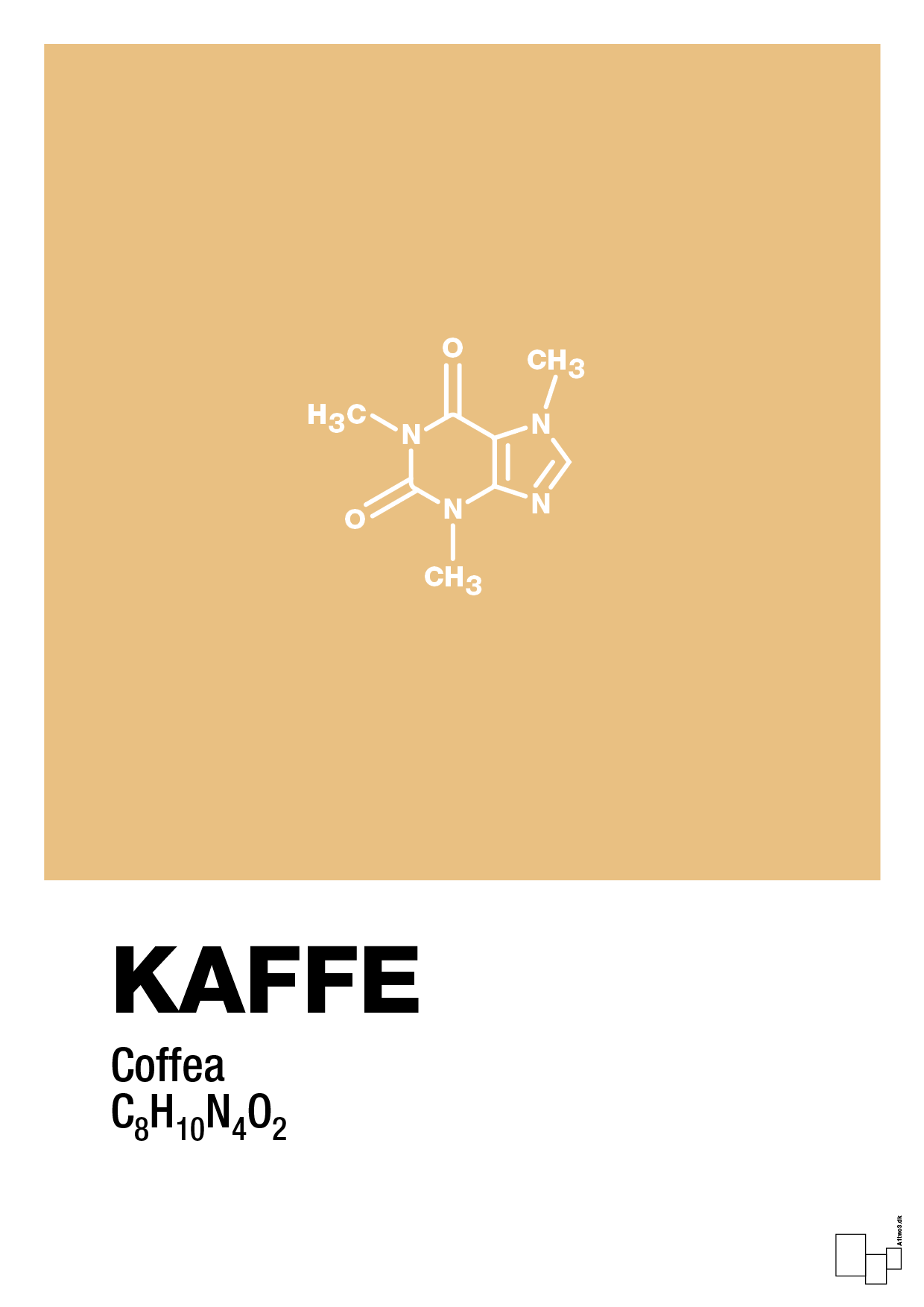 kaffe - Plakat med Videnskab i Charismatic