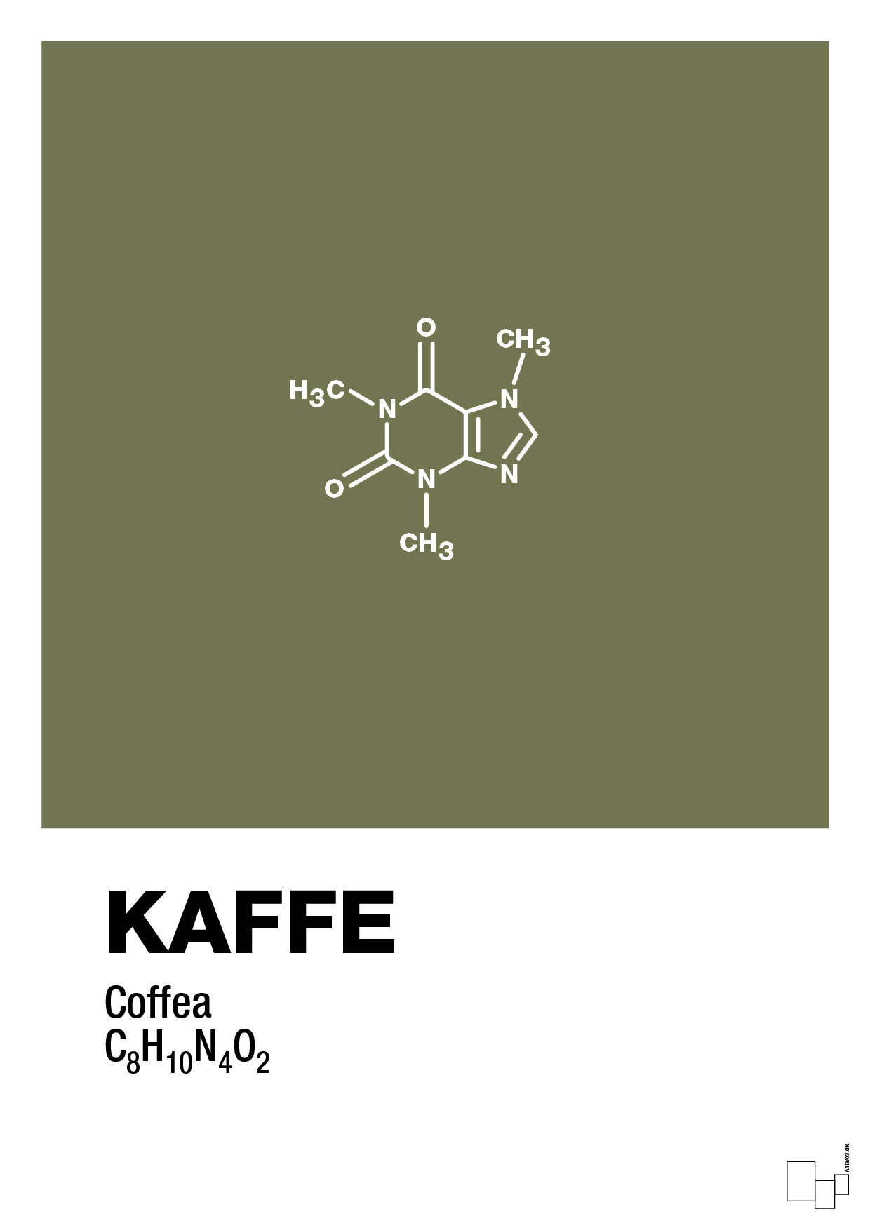 kaffe - Plakat med Videnskab i Secret Meadow