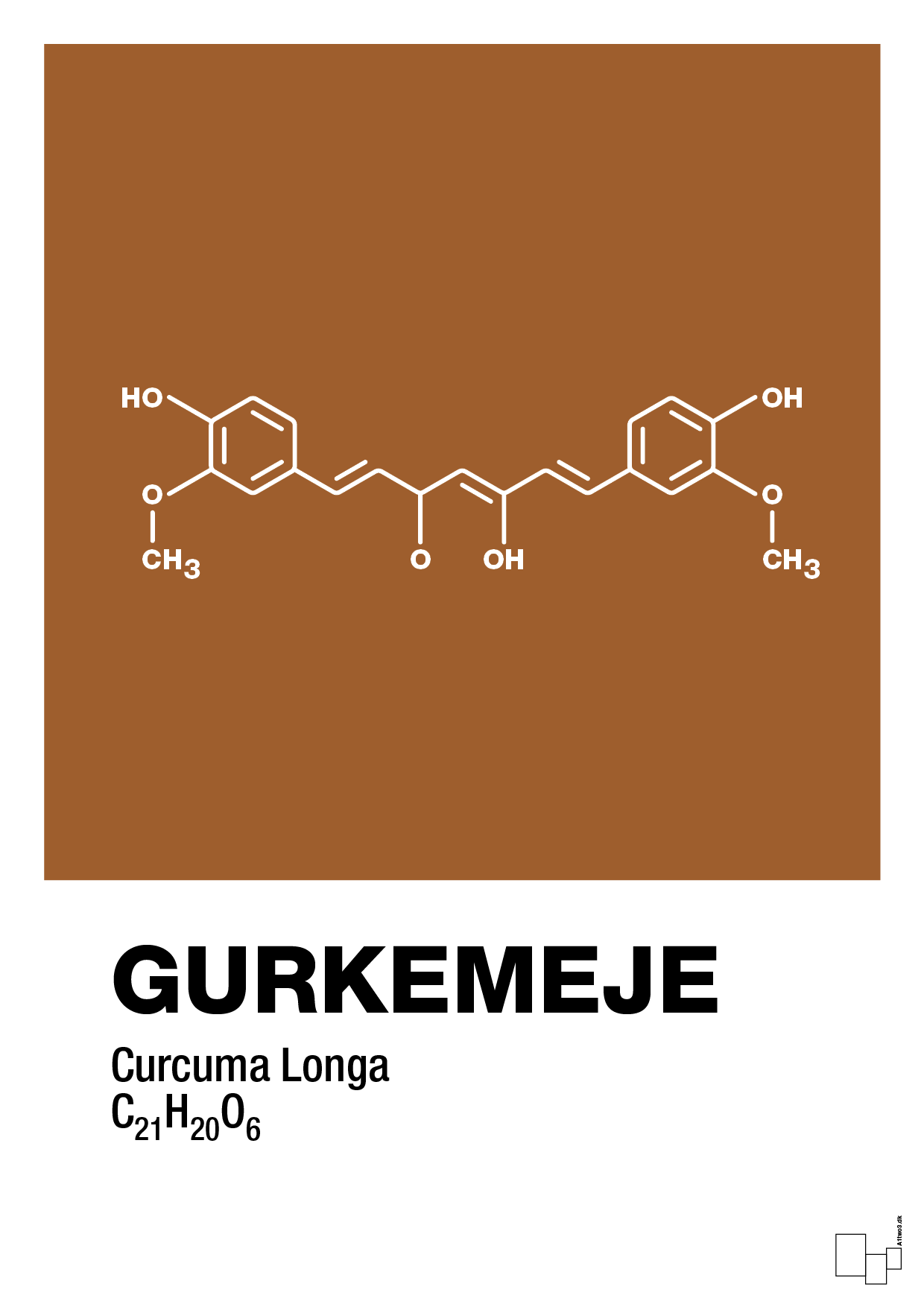 gurkemeje - Plakat med Videnskab i Cognac