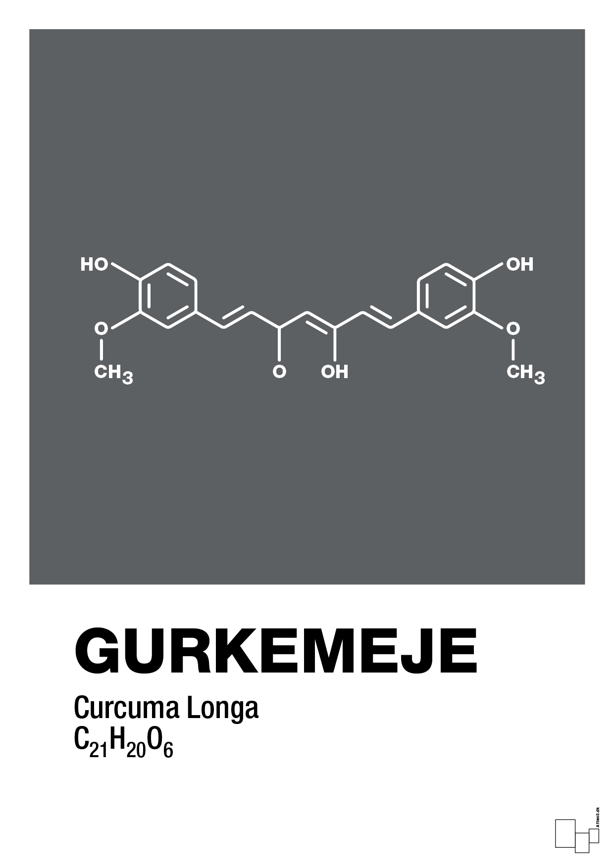 gurkemeje - Plakat med Videnskab i Graphic Charcoal