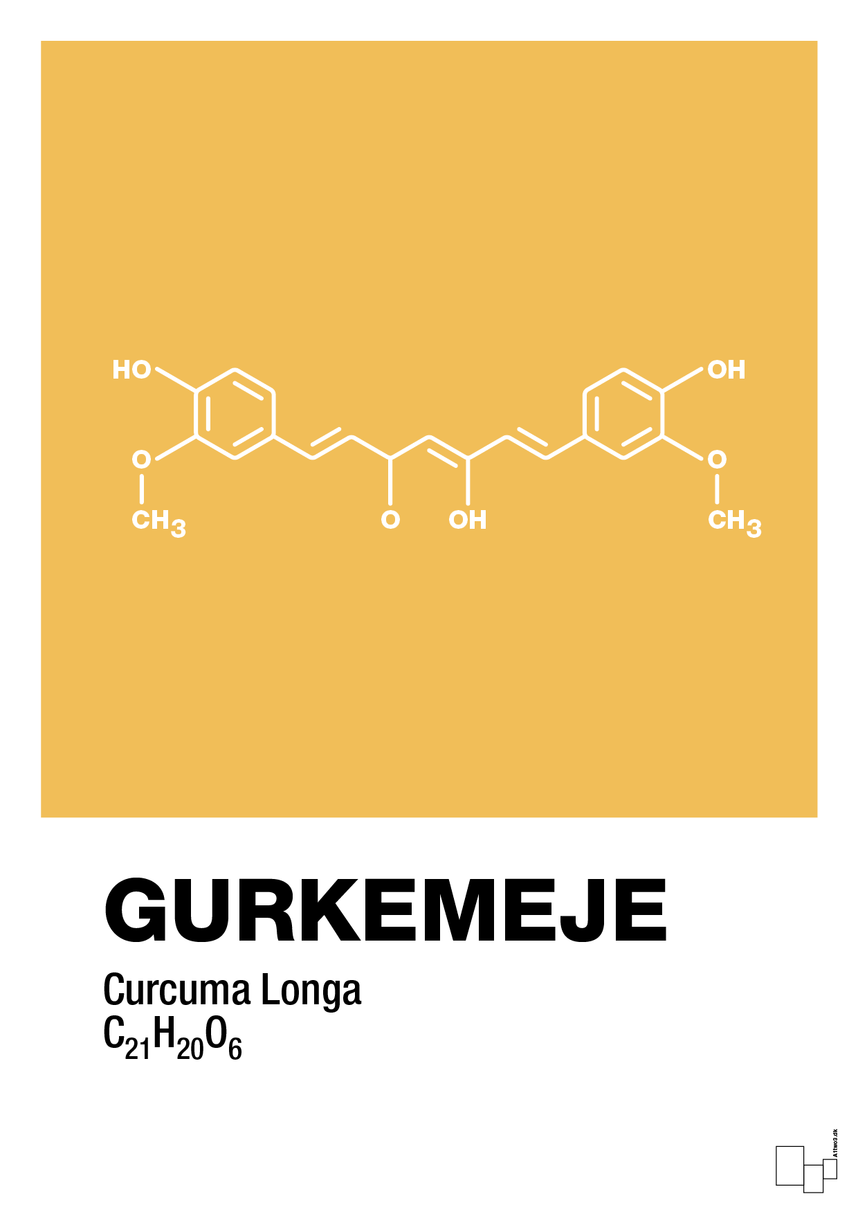 gurkemeje - Plakat med Videnskab i Honeycomb