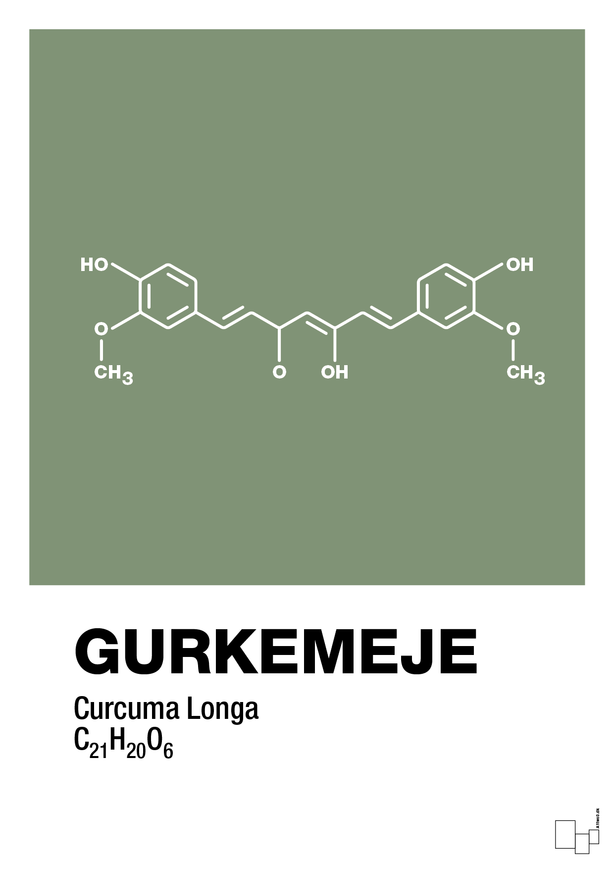 gurkemeje - Plakat med Videnskab i Jade