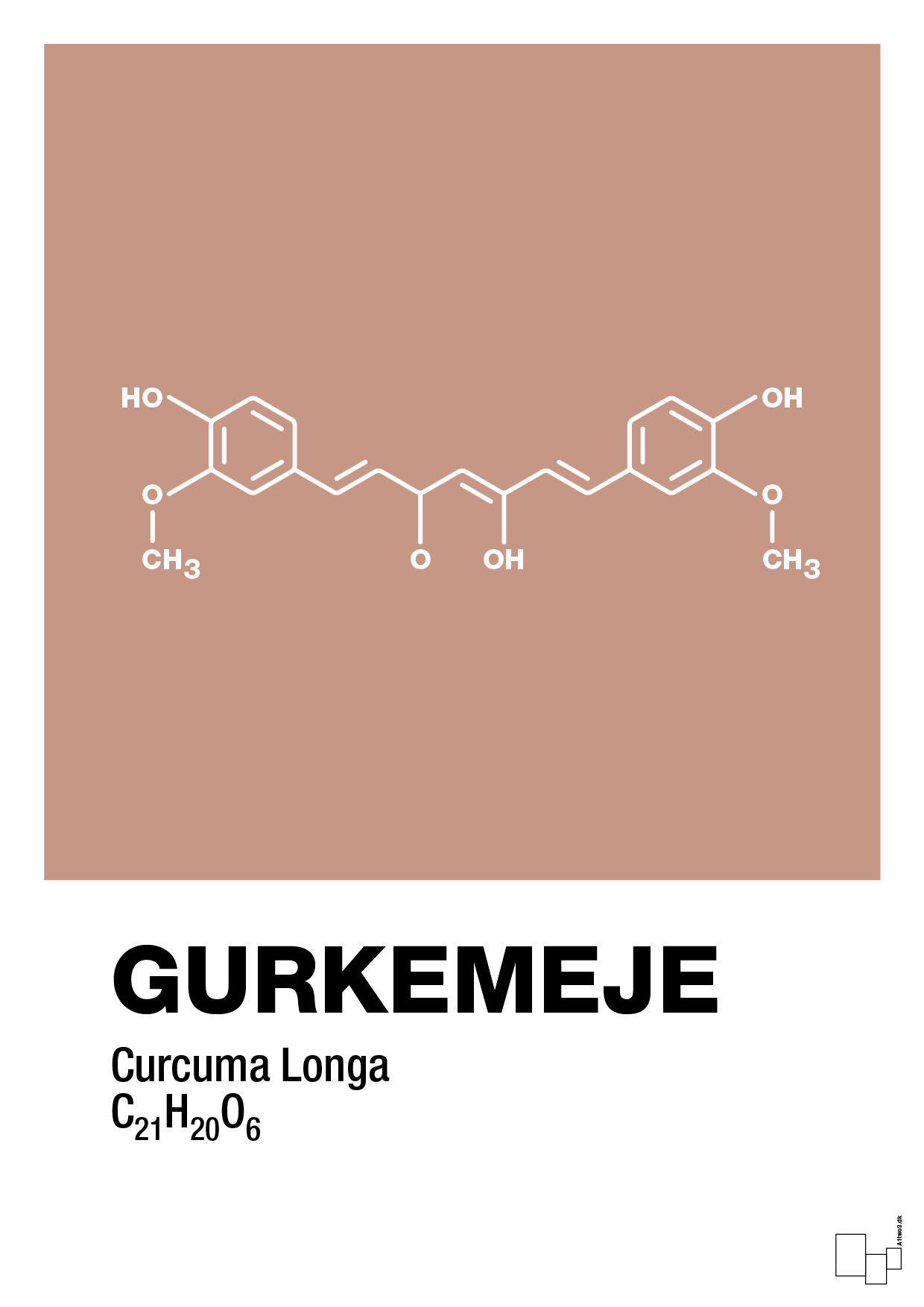 gurkemeje - Plakat med Videnskab i Powder