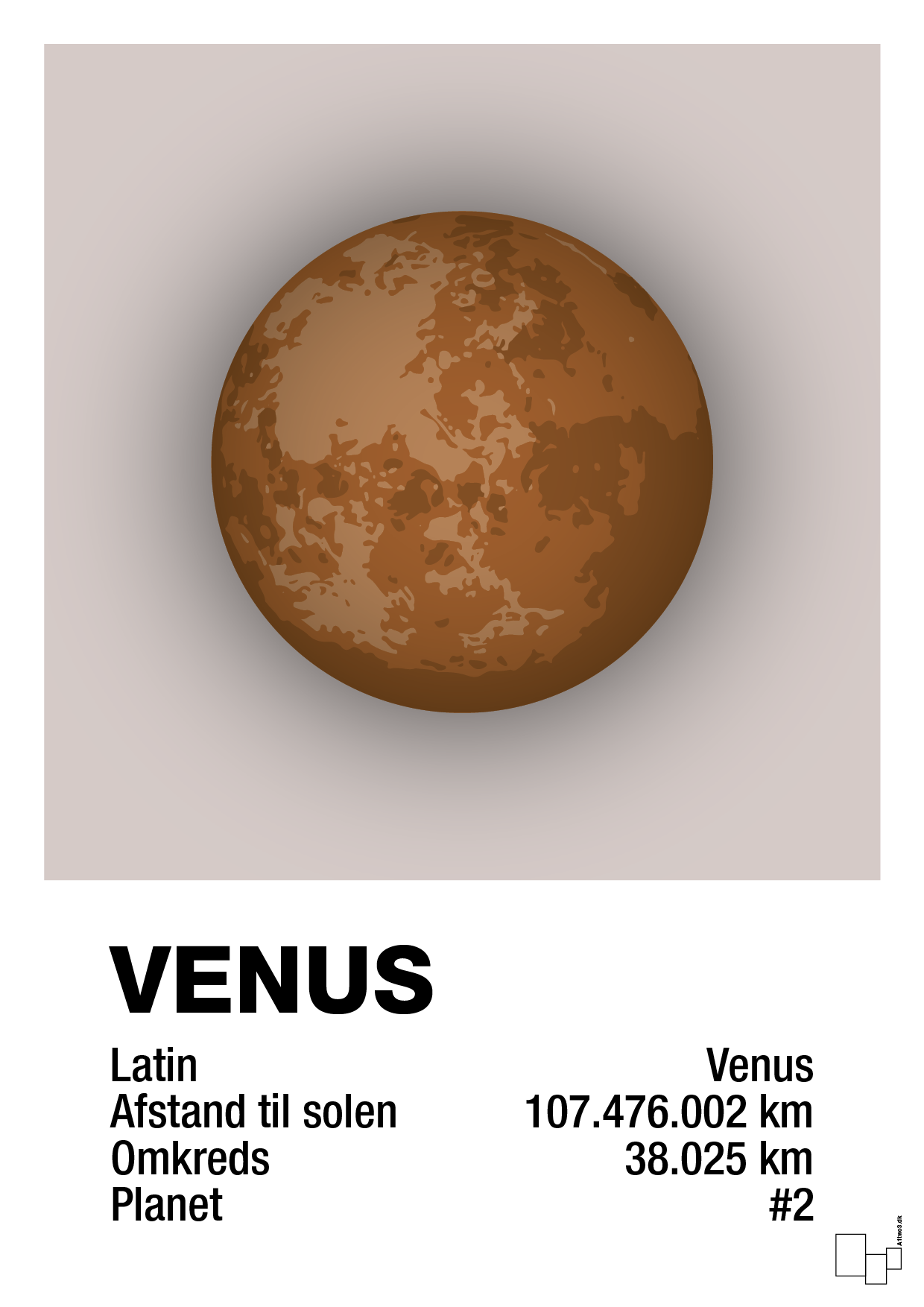 venus - Plakat med Videnskab i Broken Beige