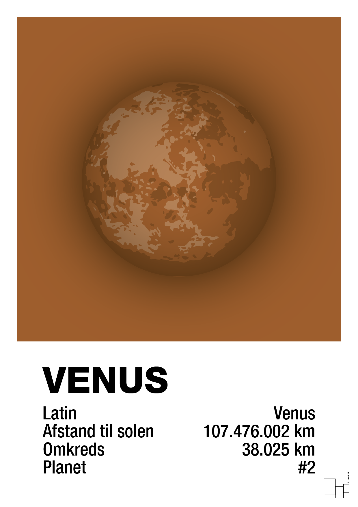 venus - Plakat med Videnskab i Cognac
