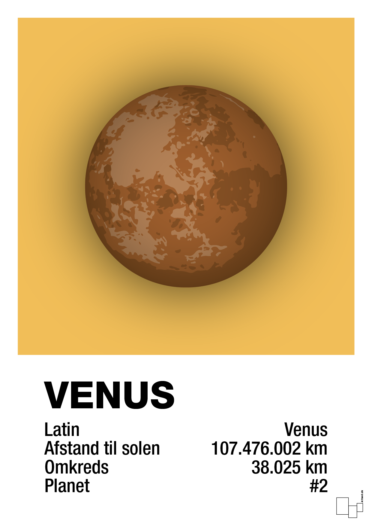 venus - Plakat med Videnskab i Honeycomb