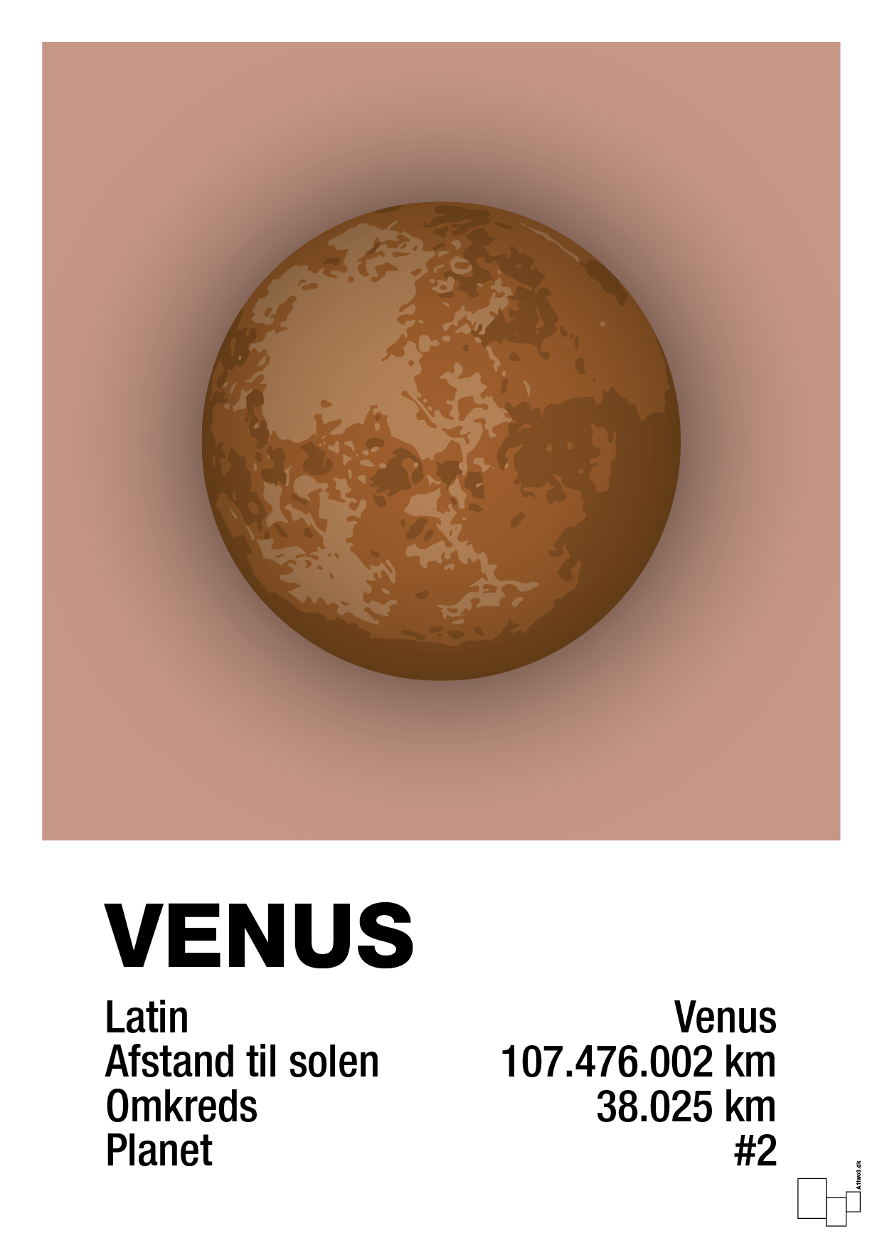 venus - Plakat med Videnskab i Powder