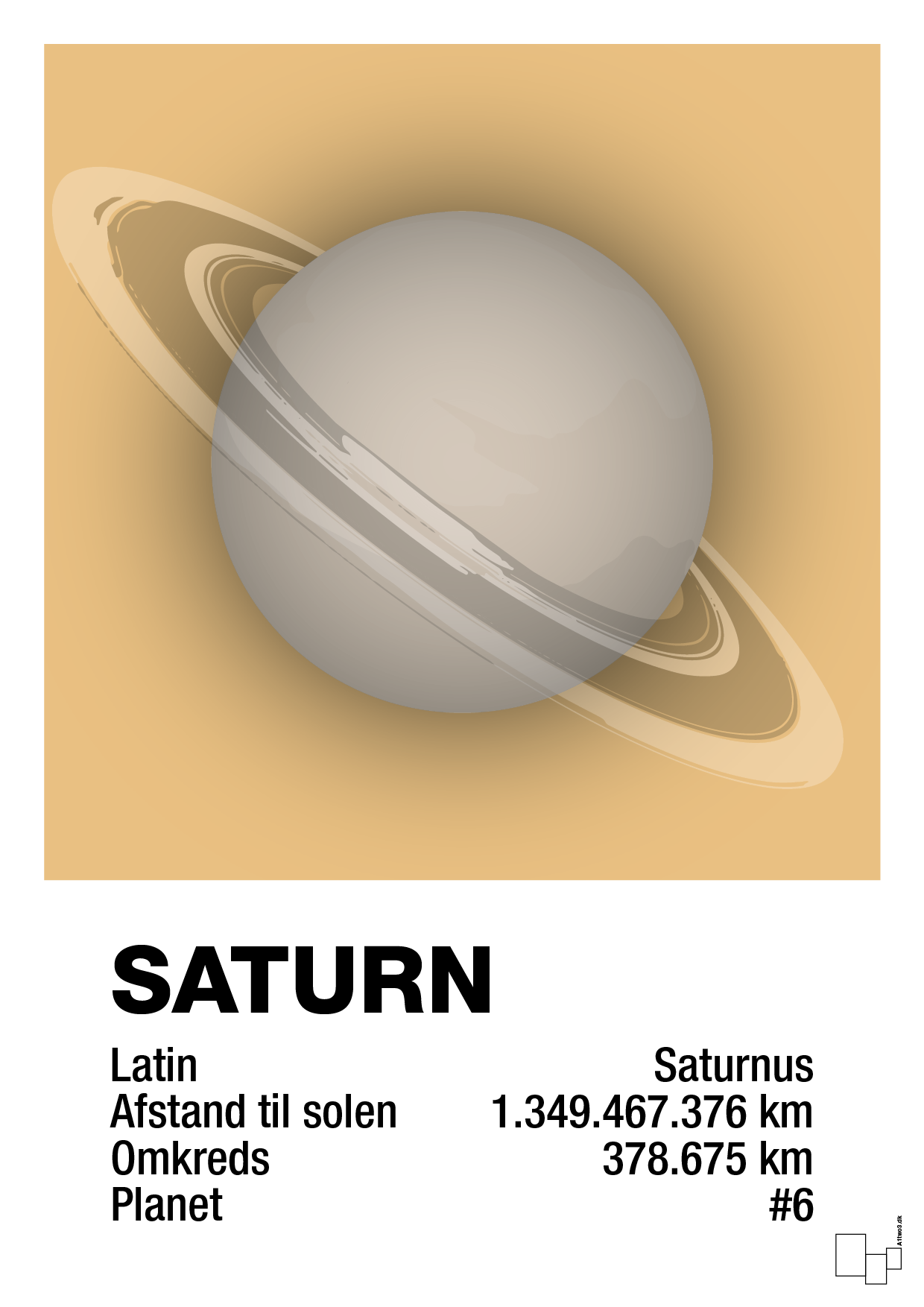 saturn - Plakat med Videnskab i Charismatic
