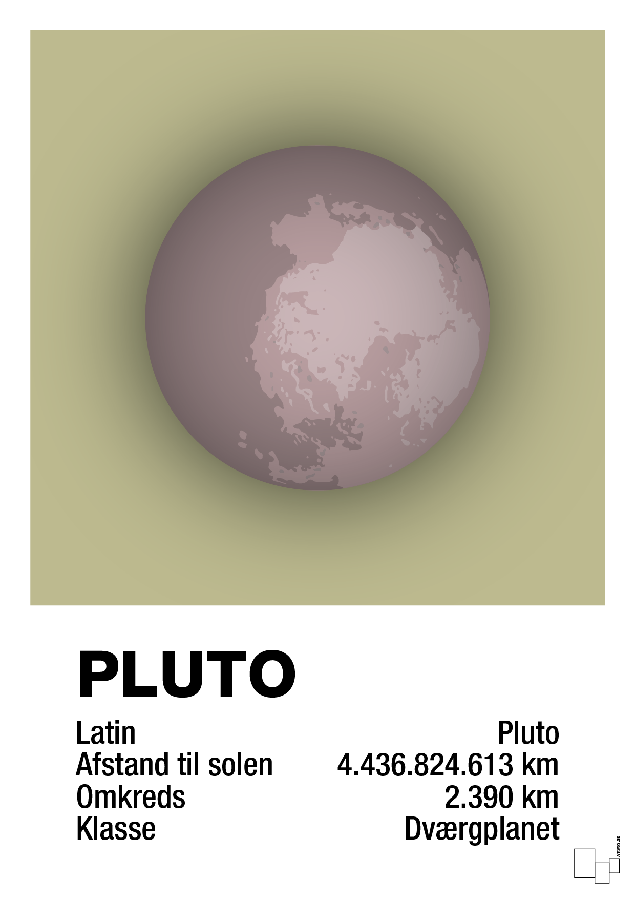 pluto - Plakat med Videnskab i Back to Nature