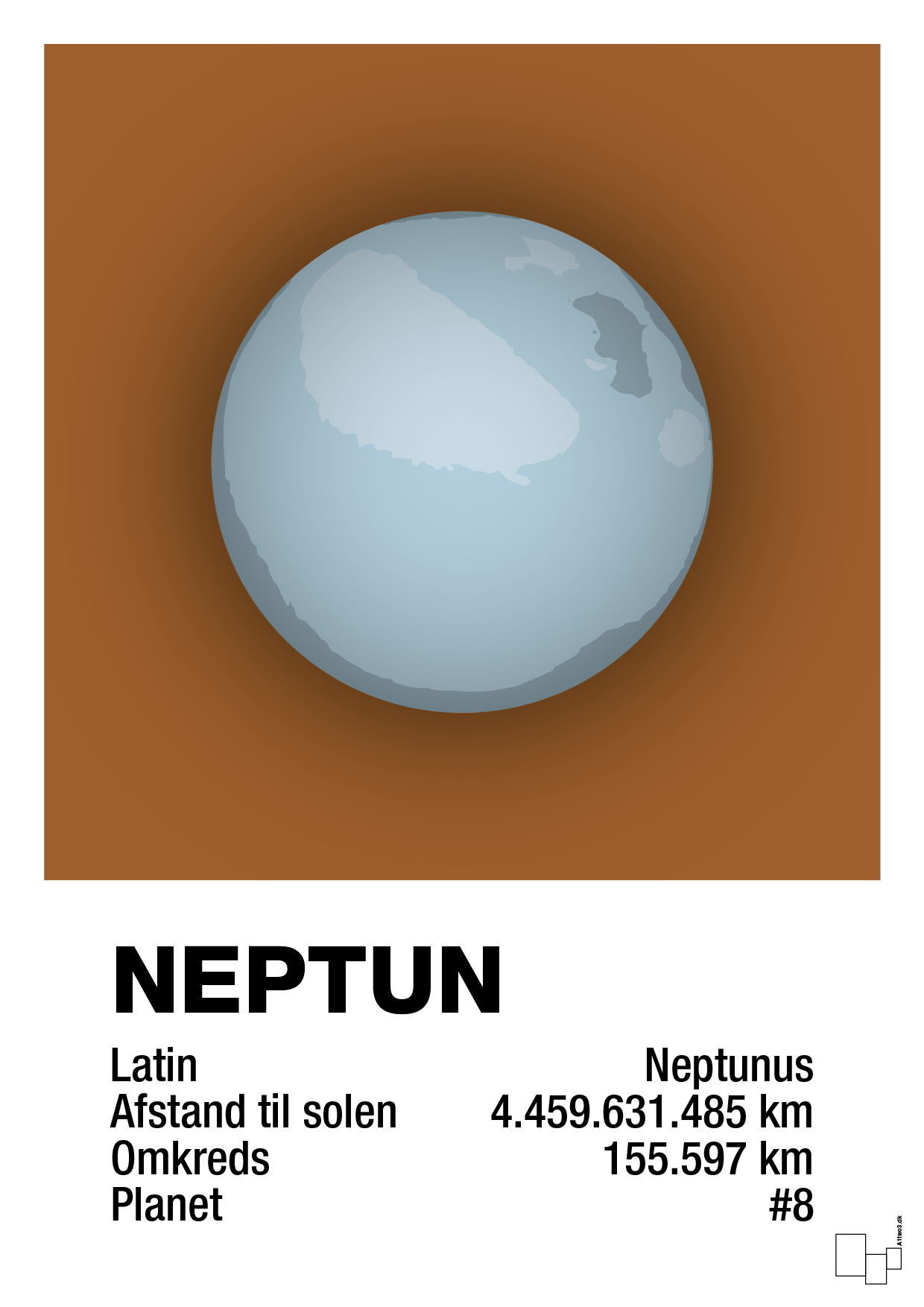 neptun - Plakat med Videnskab i Cognac