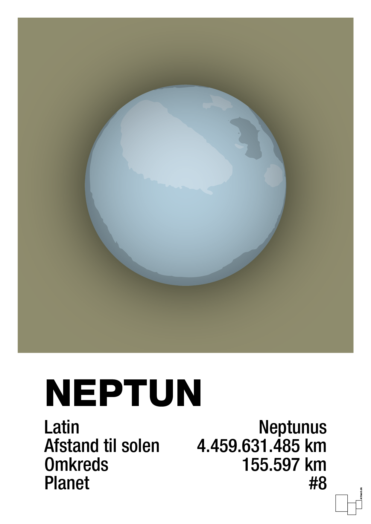 neptun - Plakat med Videnskab i Misty Forrest