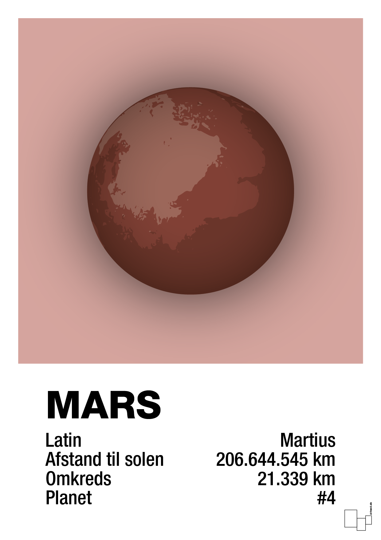mars - Plakat med Videnskab i Bubble Shell