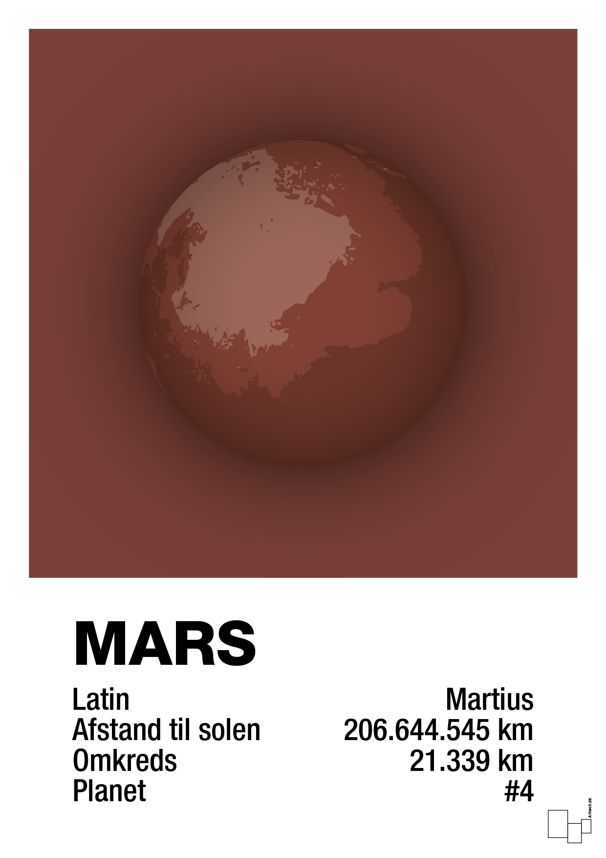 mars - Plakat med Videnskab i Red Pepper