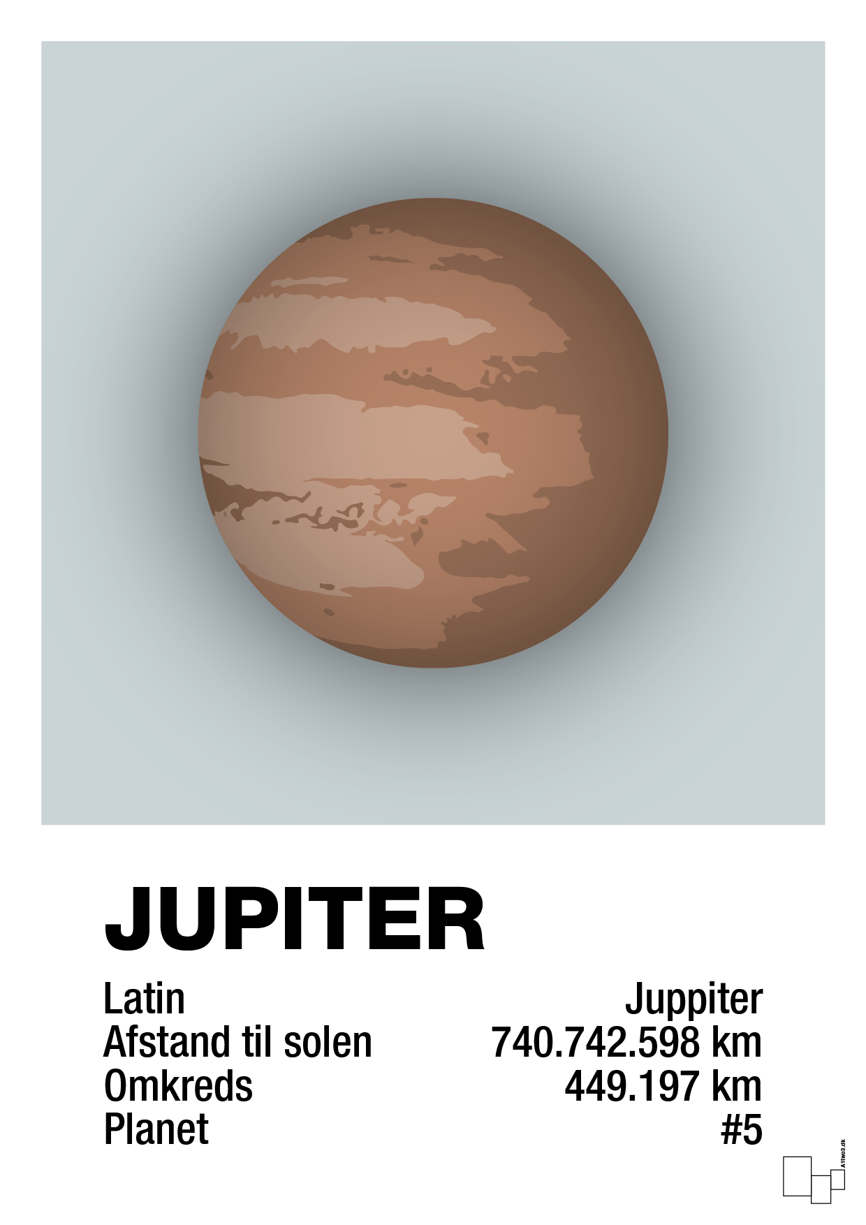 jupiter - Plakat med Videnskab i Light Drizzle