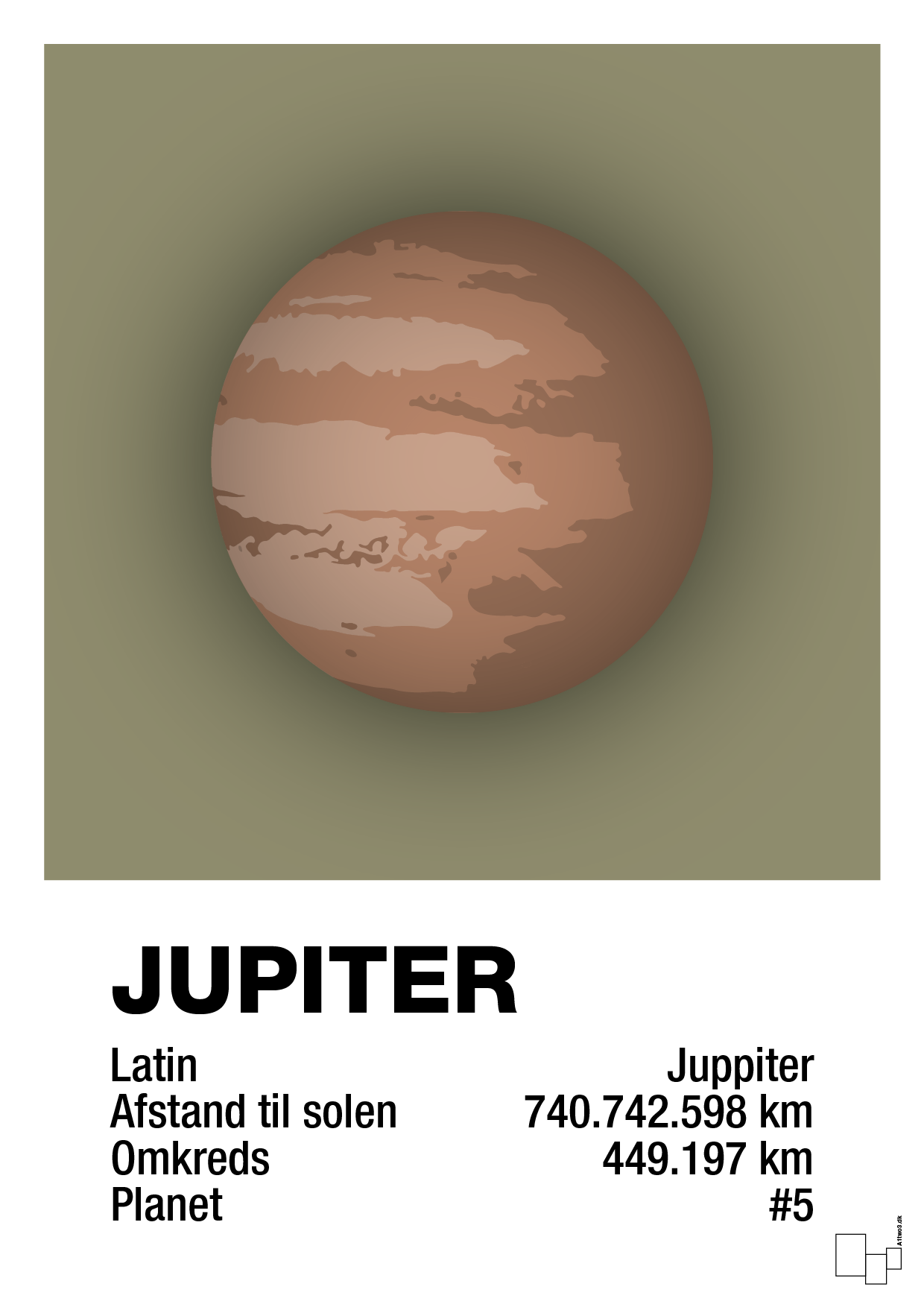 jupiter - Plakat med Videnskab i Misty Forrest