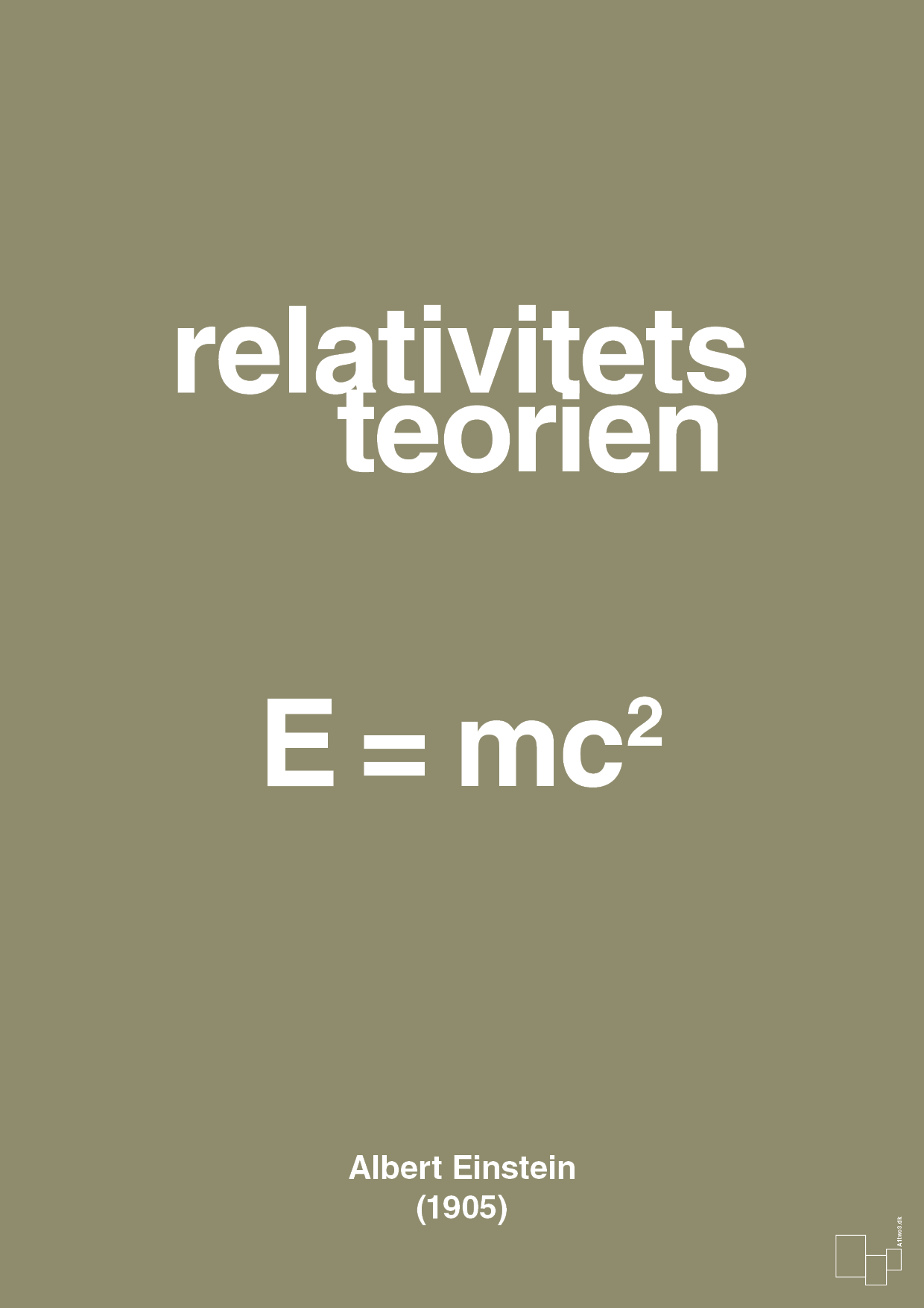 relativitets teorien - Plakat med Videnskab i Misty Forrest