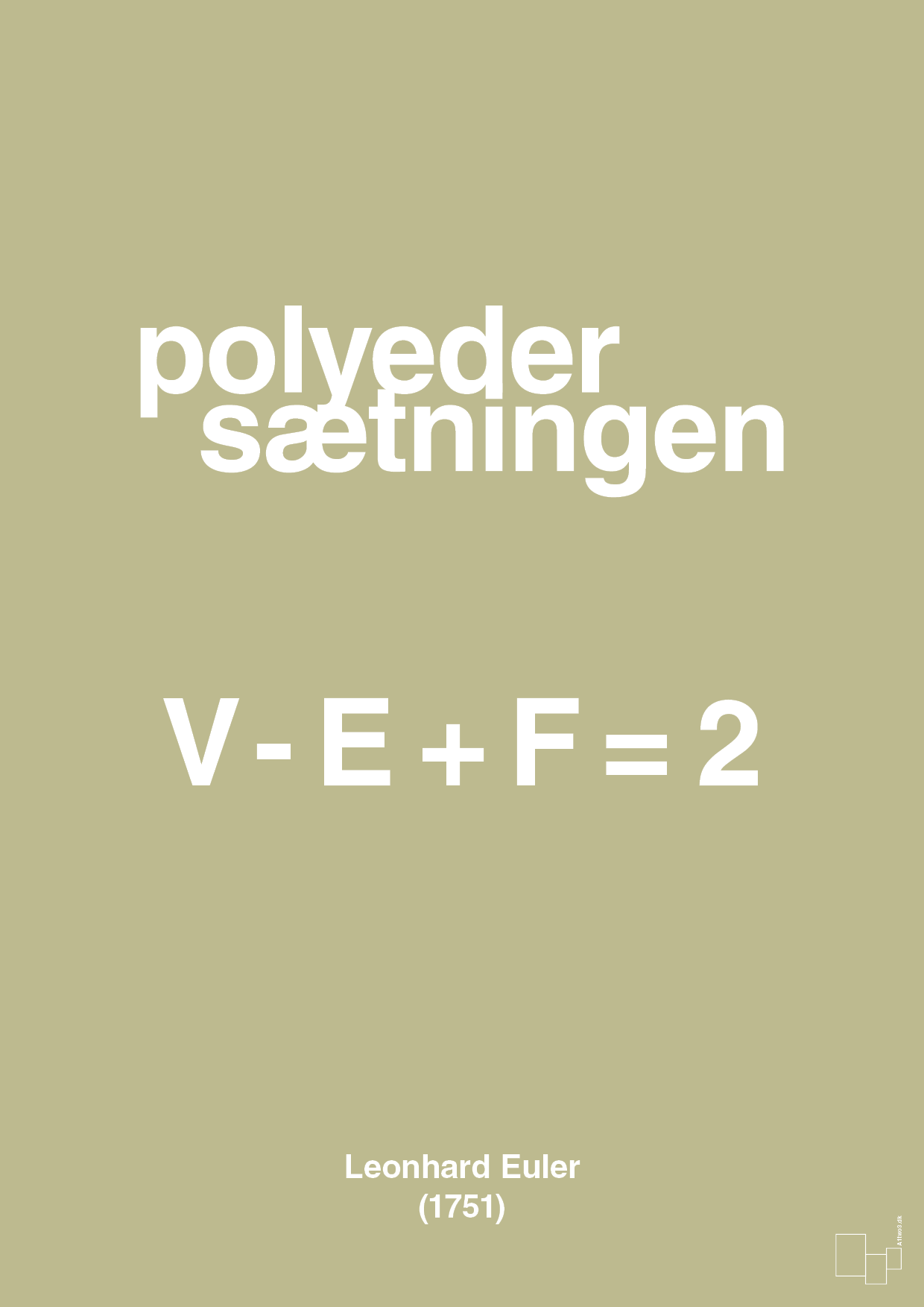 polyeder sætningen - Plakat med Videnskab i Back to Nature