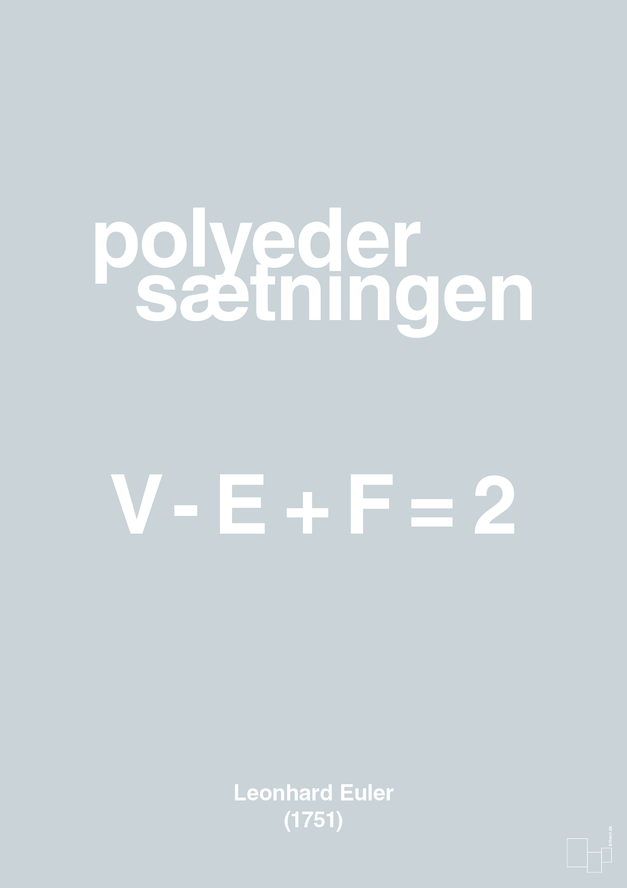 polyeder sætningen - Plakat med Videnskab i Light Drizzle