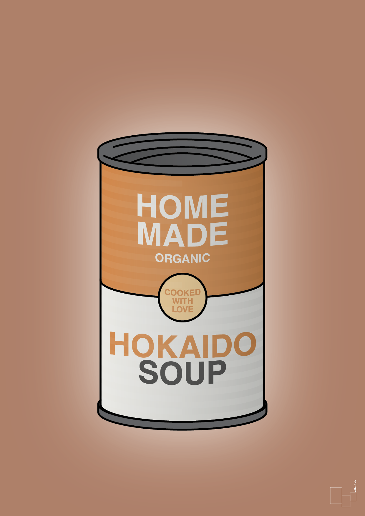 dåse med hokaido soup - Plakat med Mad & Drikke i Cider Spice