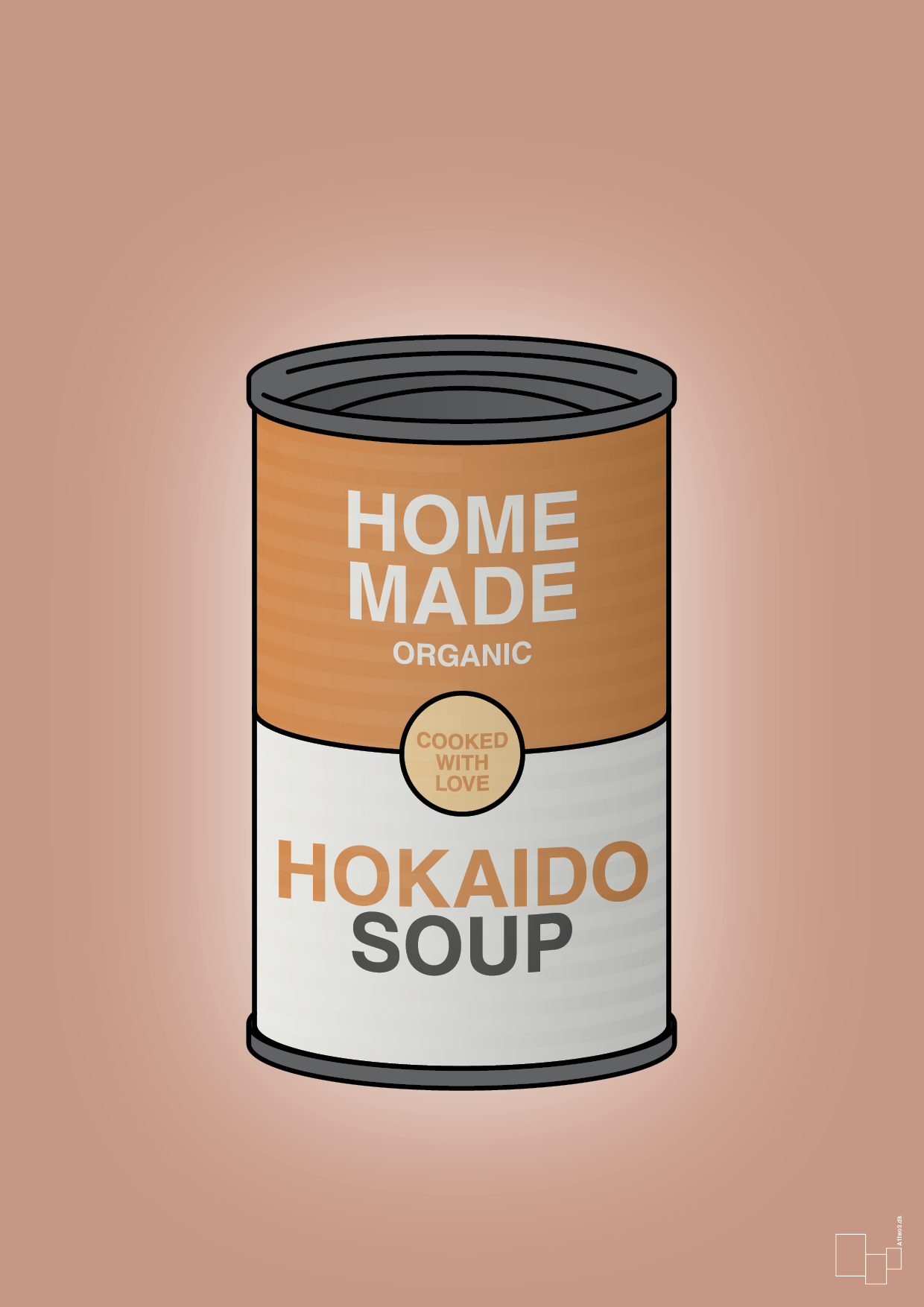 dåse med hokaido soup - Plakat med Mad & Drikke i Powder