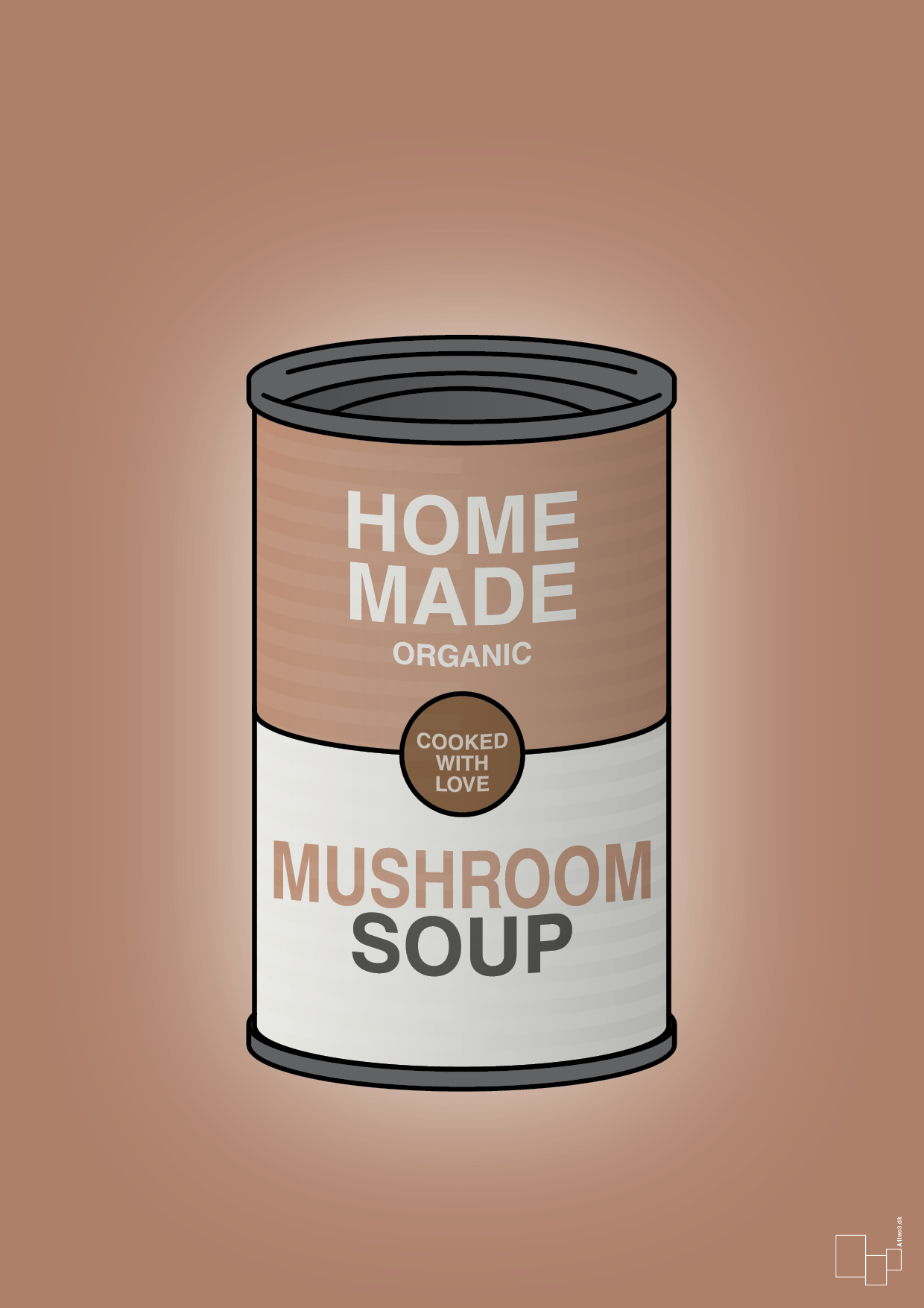 dåse med mushroom soup - Plakat med Mad & Drikke i Cider Spice