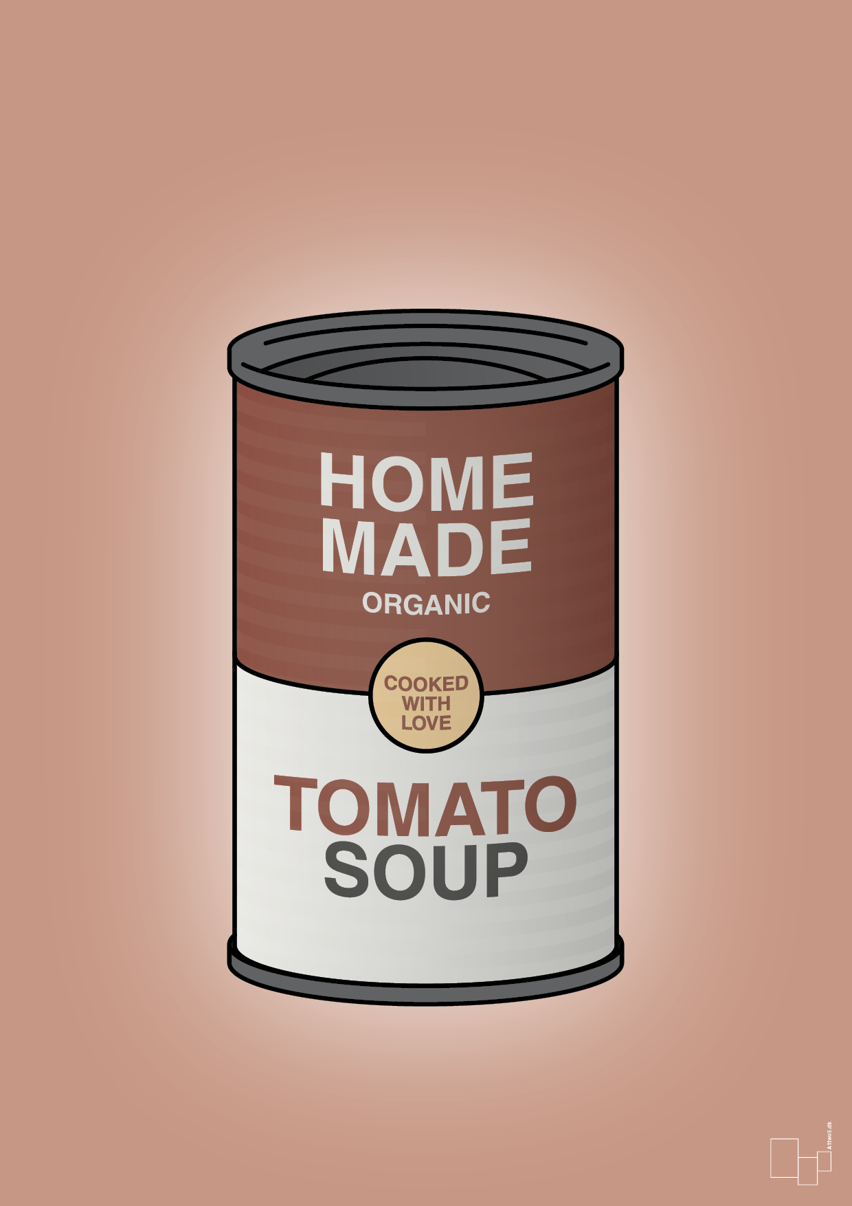 dåse med tomato soup - Plakat med Mad & Drikke i Powder