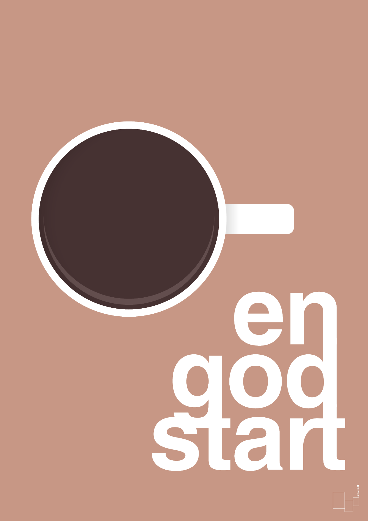 en god start - Plakat med Mad & Drikke i Powder