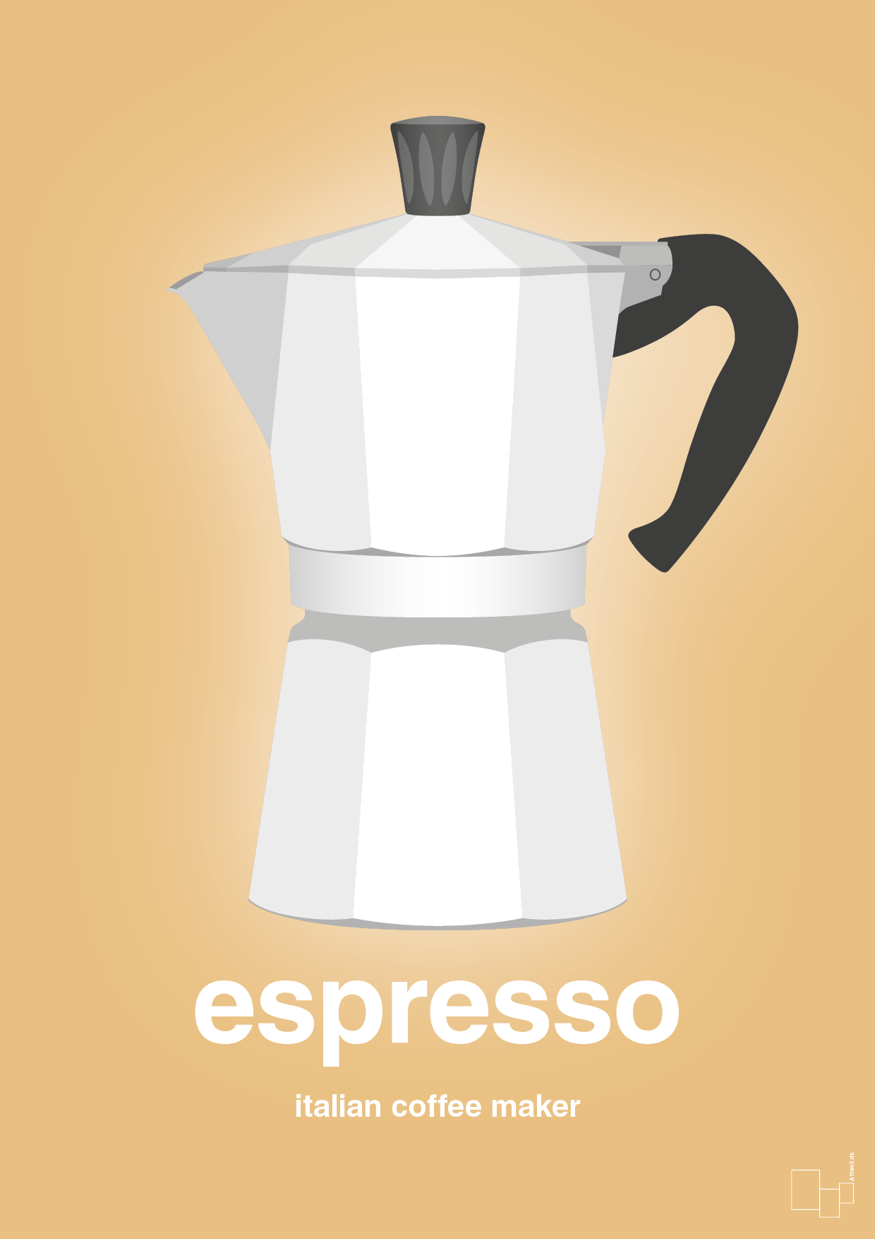 espresso - italian coffee maker - Plakat med Mad & Drikke i Charismatic