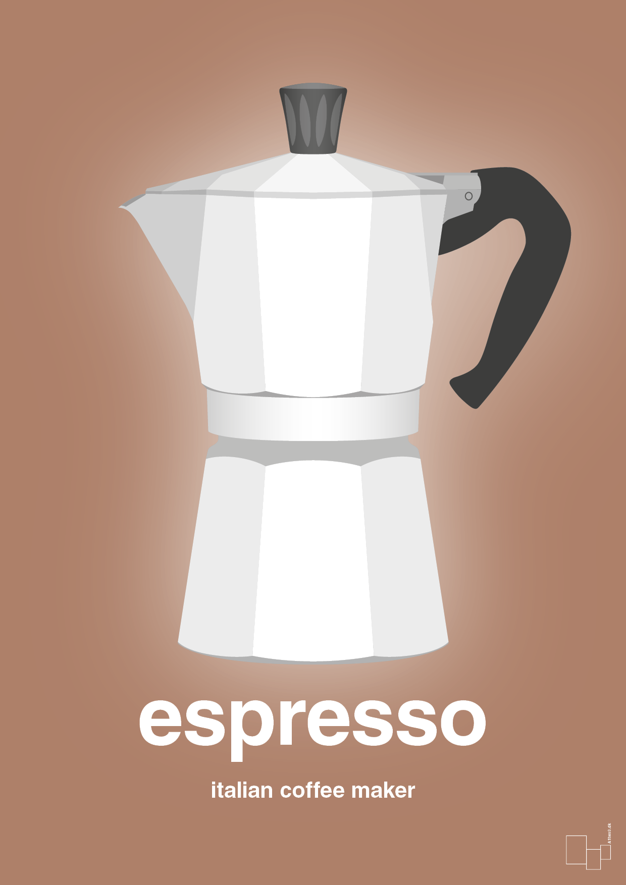 espresso - italian coffee maker - Plakat med Mad & Drikke i Cider Spice