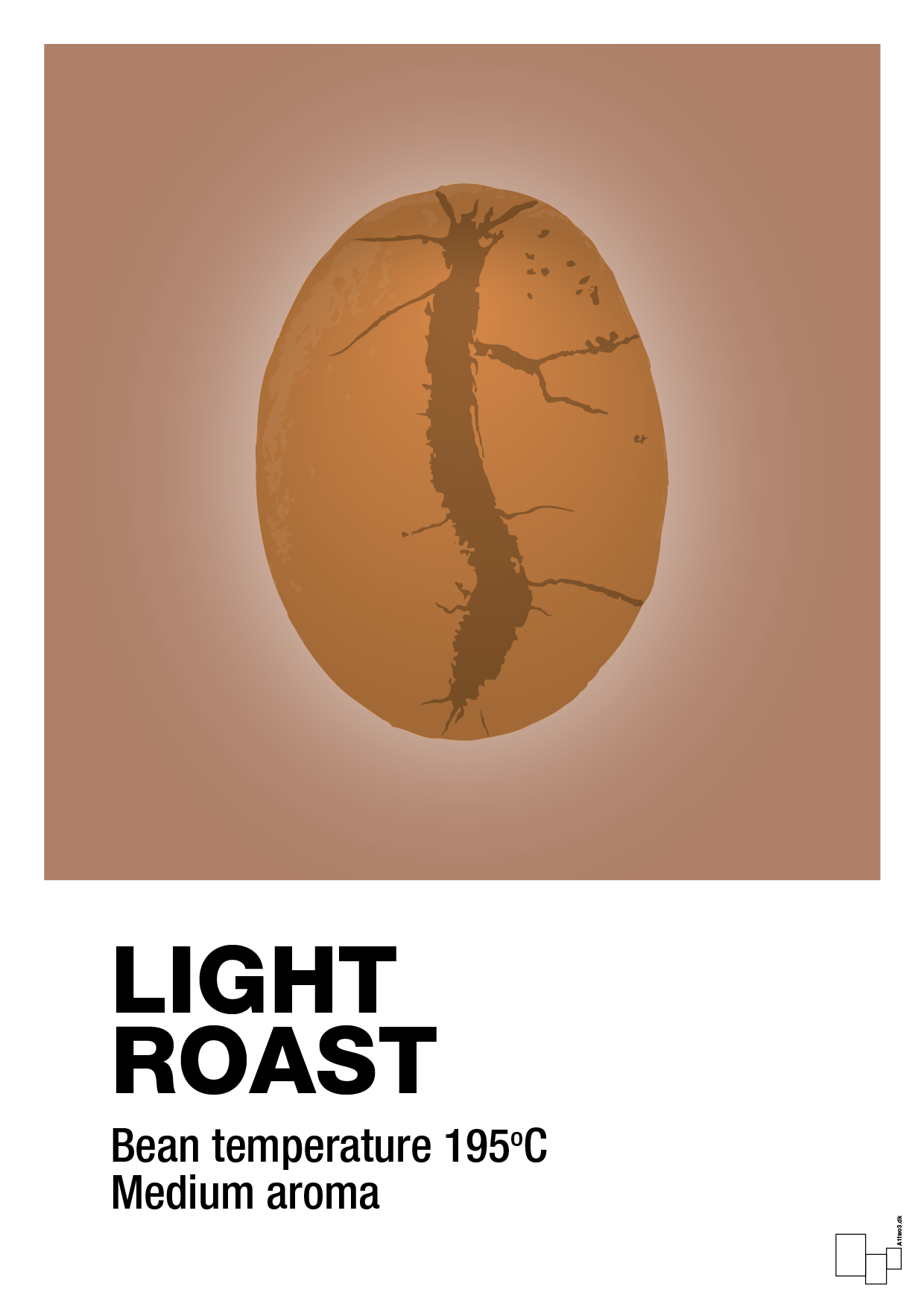 light roast - Plakat med Mad & Drikke i Cider Spice