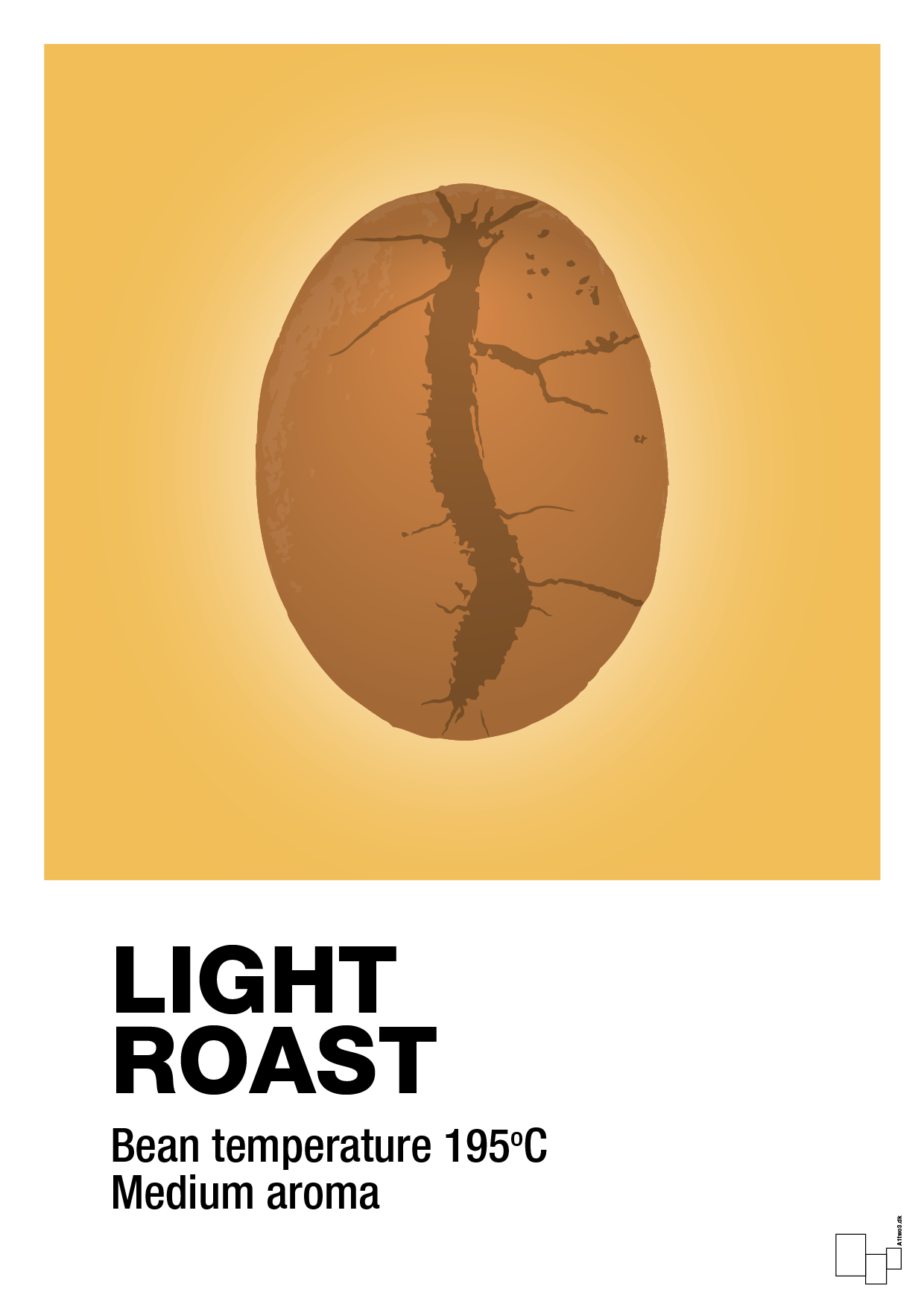 light roast - Plakat med Mad & Drikke i Honeycomb