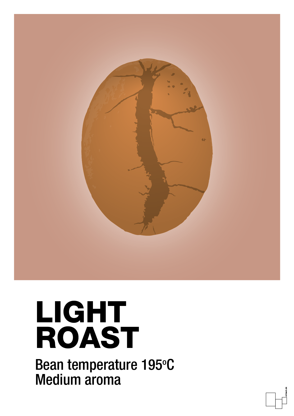 light roast - Plakat med Mad & Drikke i Powder
