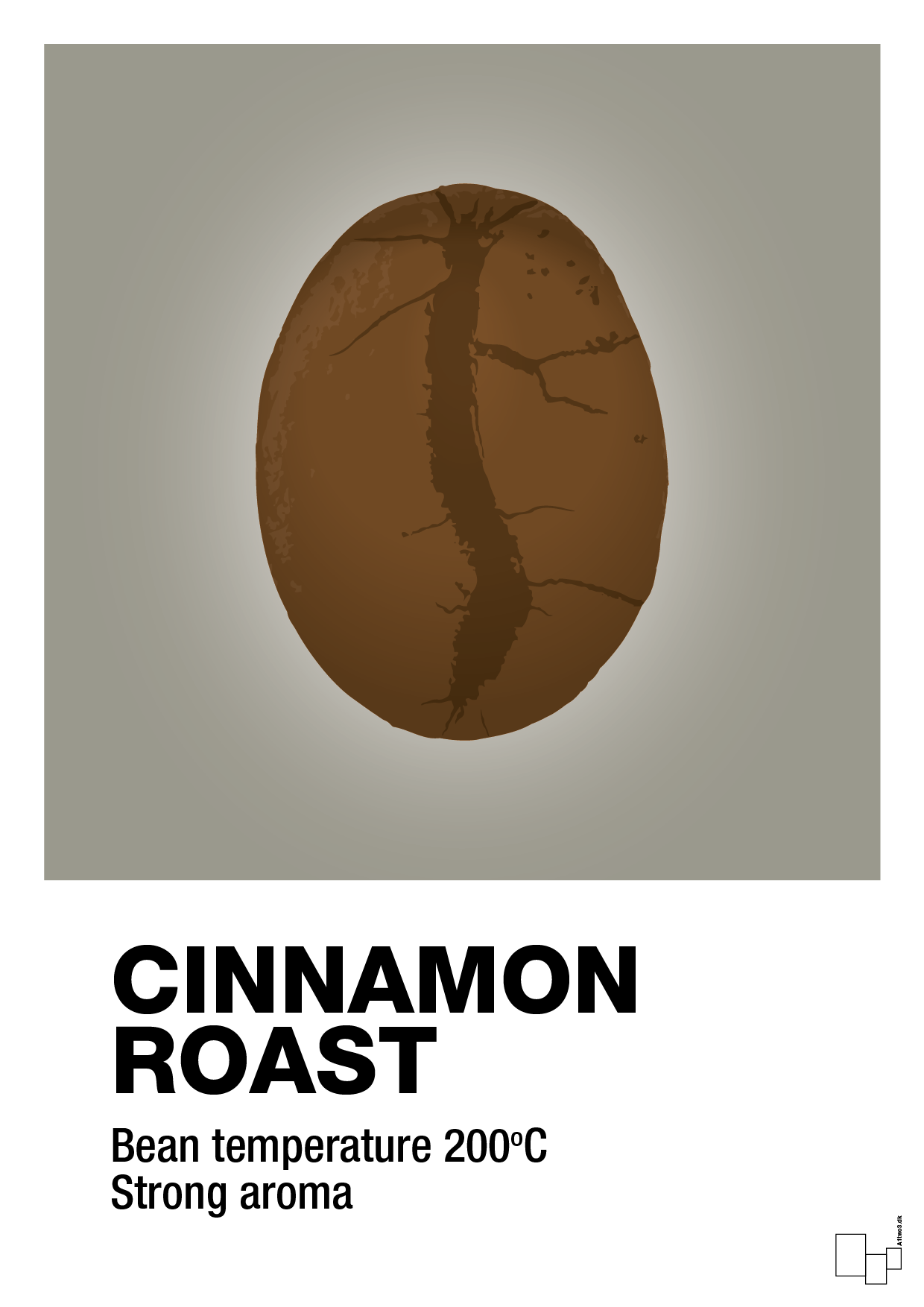 cinnamom roast - Plakat med Mad & Drikke i Battleship Gray