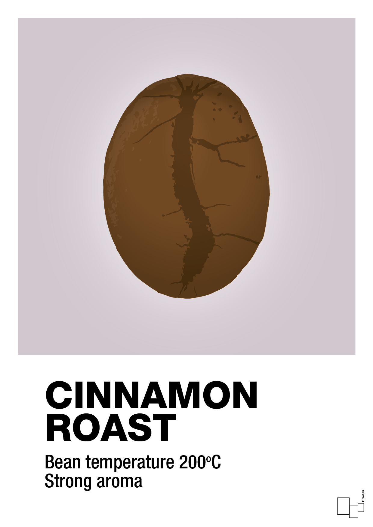 cinnamom roast - Plakat med Mad & Drikke i Dusty Lilac