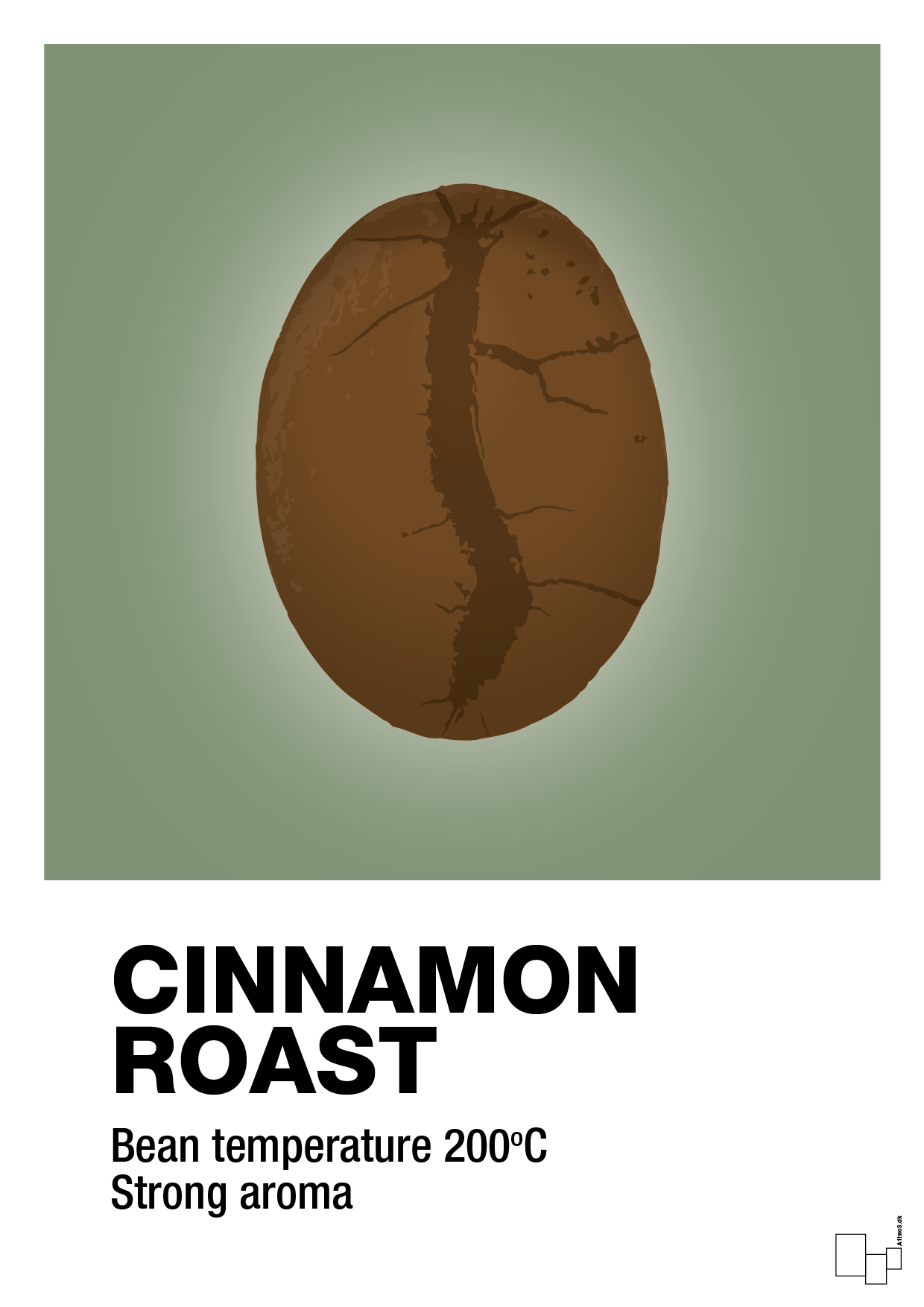 cinnamom roast - Plakat med Mad & Drikke i Jade