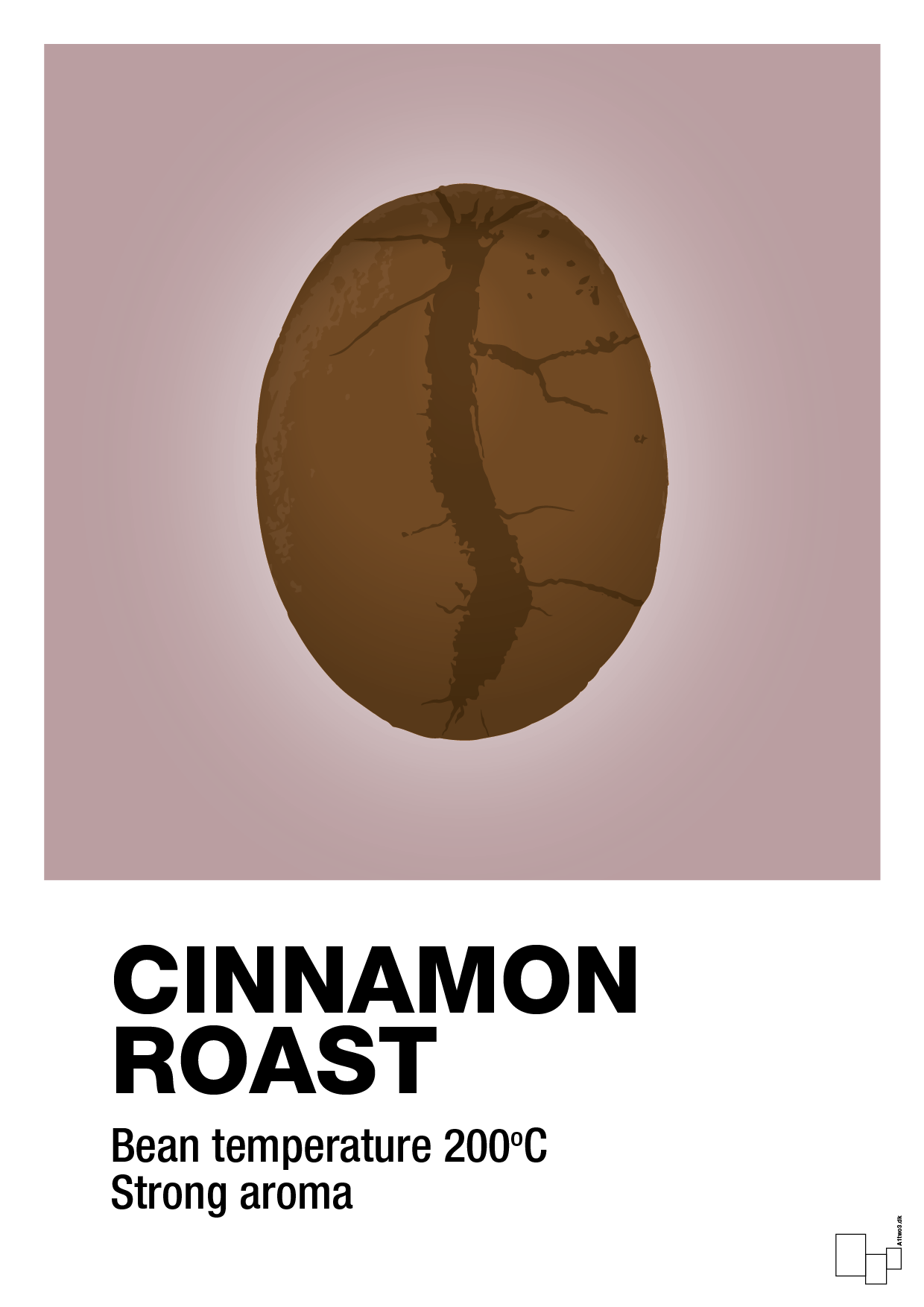 cinnamom roast - Plakat med Mad & Drikke i Light Rose