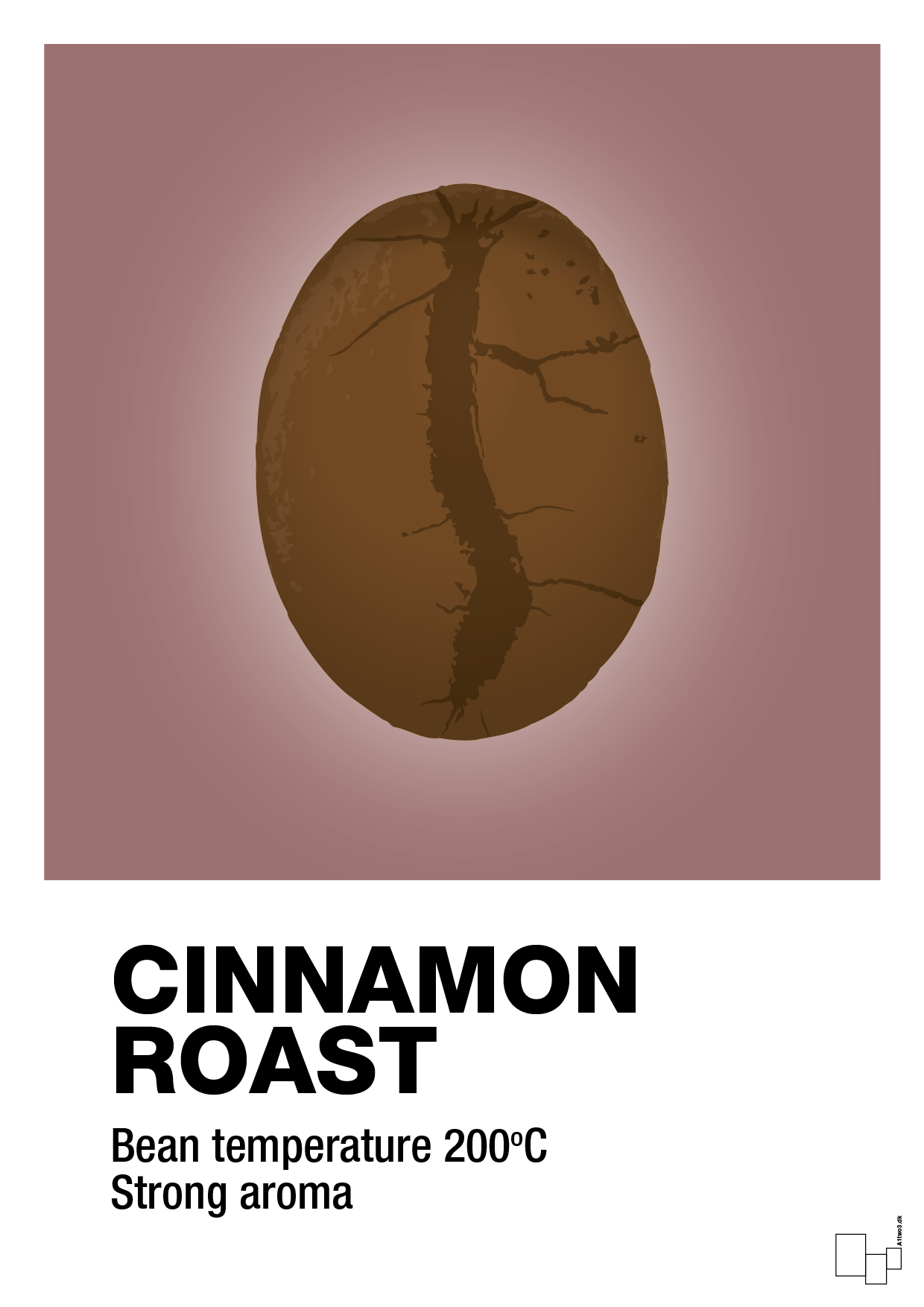 cinnamom roast - Plakat med Mad & Drikke i Plum