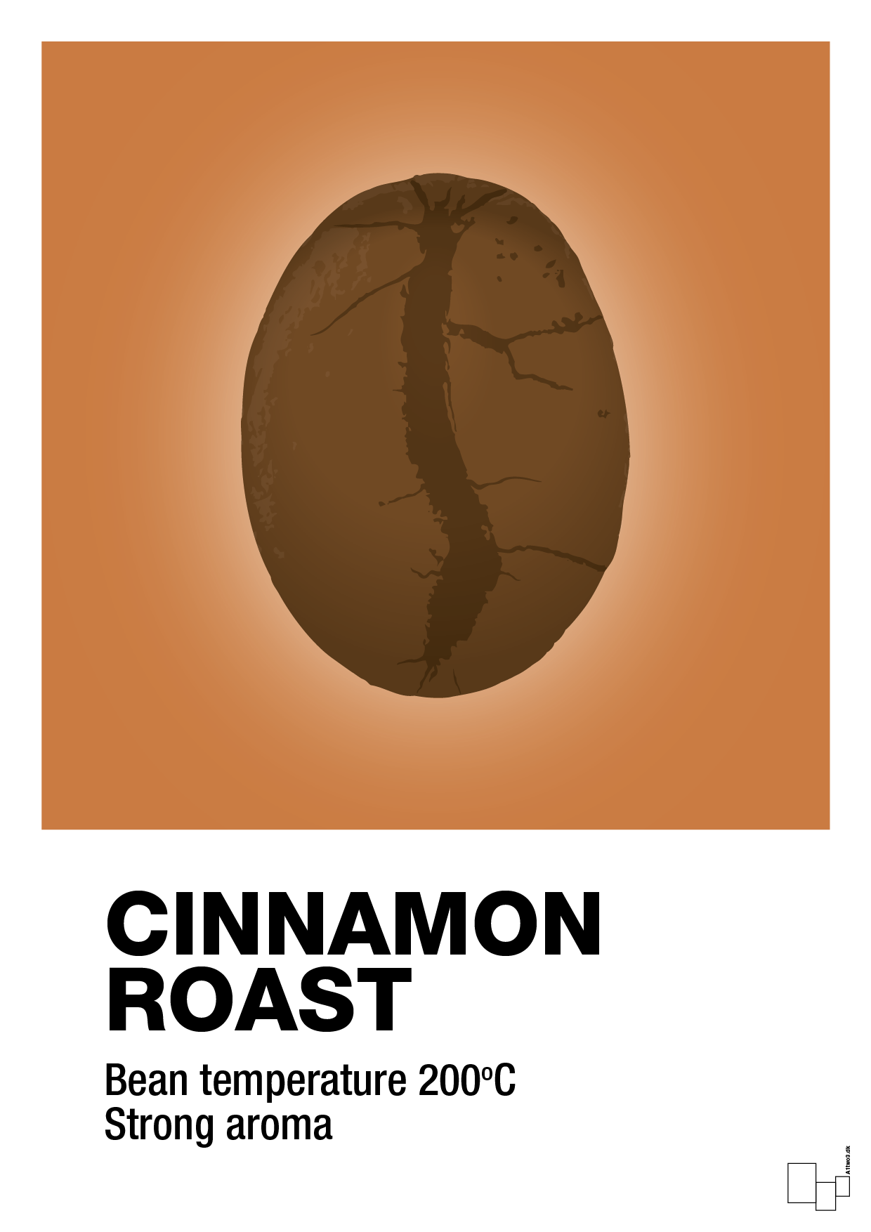 cinnamom roast - Plakat med Mad & Drikke i Rumba Orange